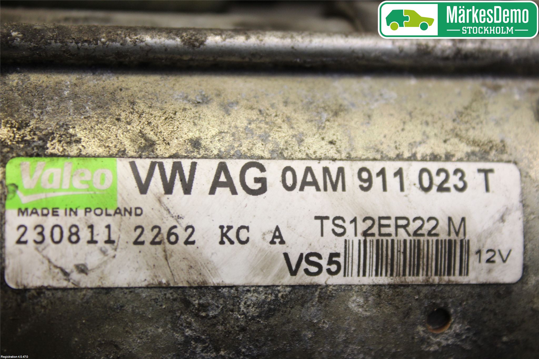 Volkswagen VW PASSAT 11-14 Startmotor