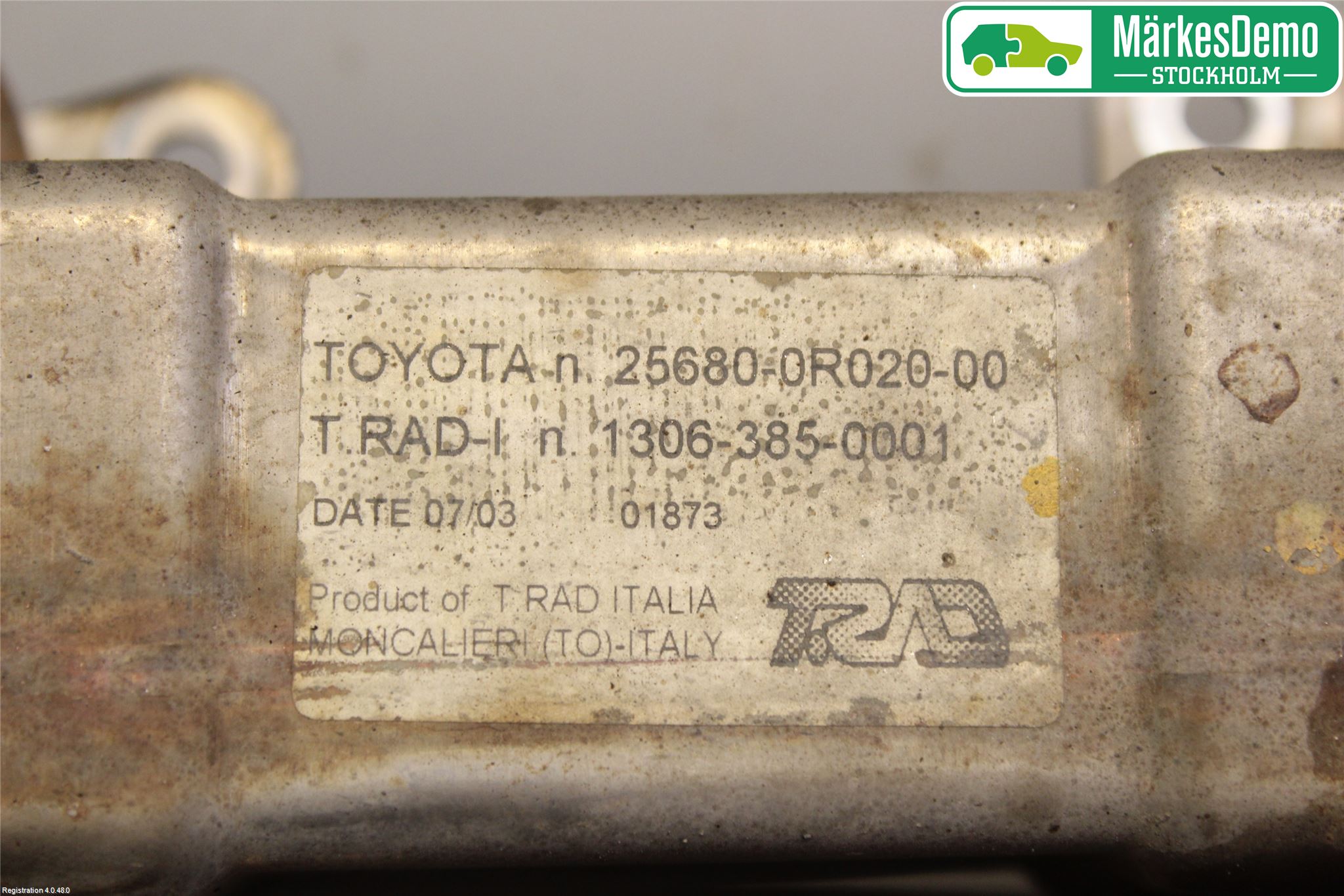 Toyota AVENSIS 07-08 Avgaskylare