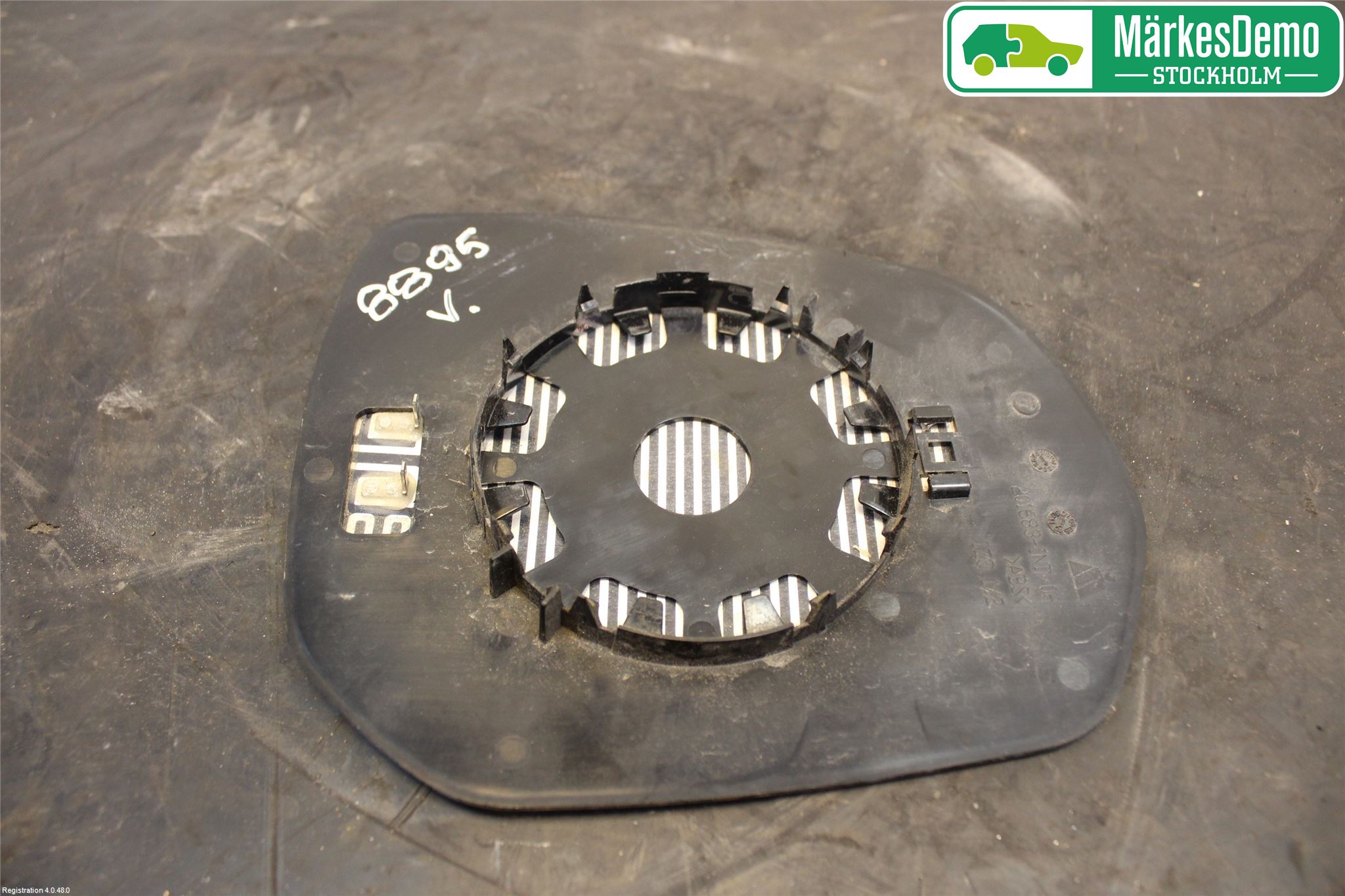 Citroen C4 PICASSO 06-13 Spegelglas Vä