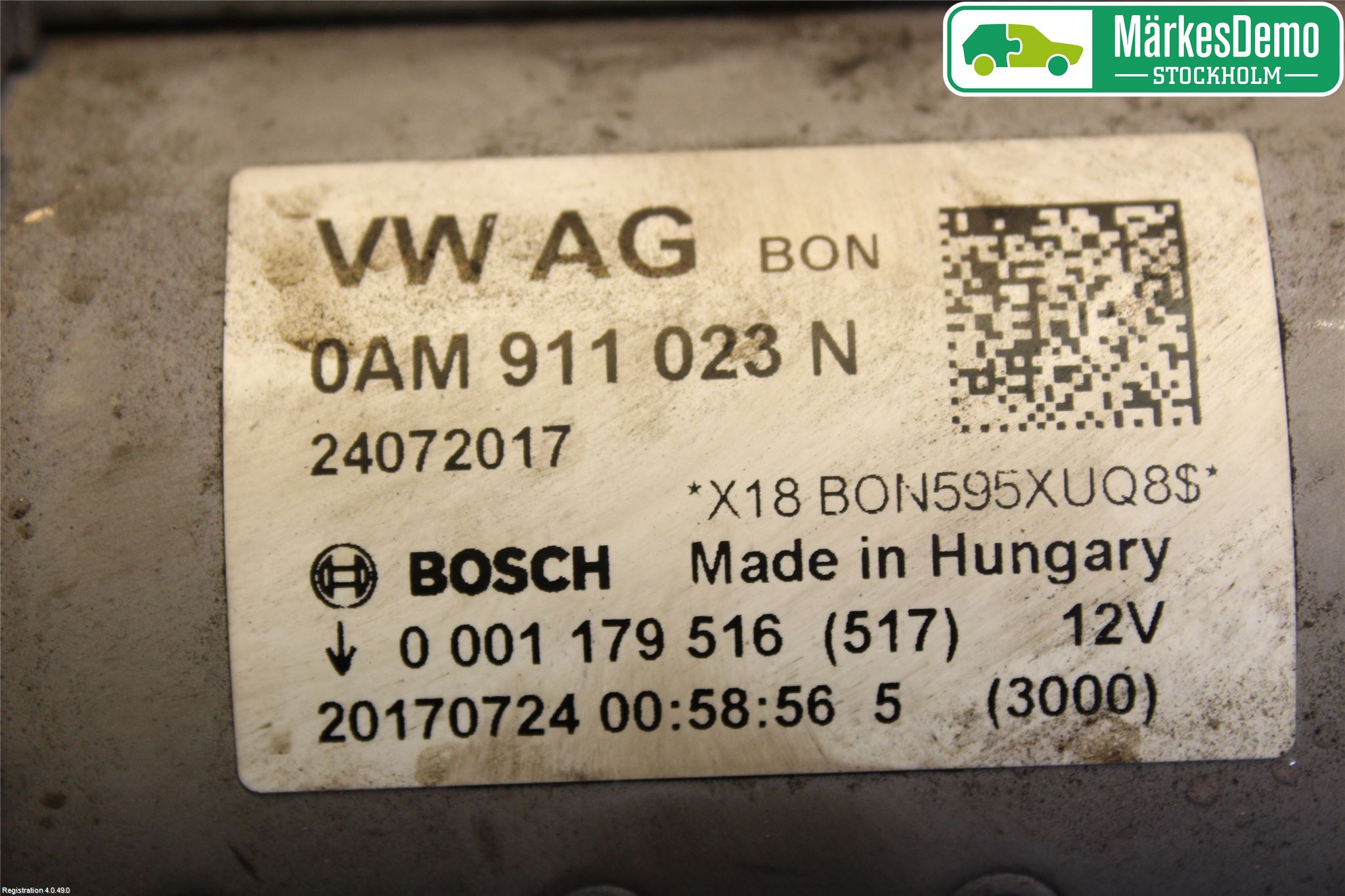 Volkswagen VW GOLF / E-GOLF VII 13-20 Startmotor