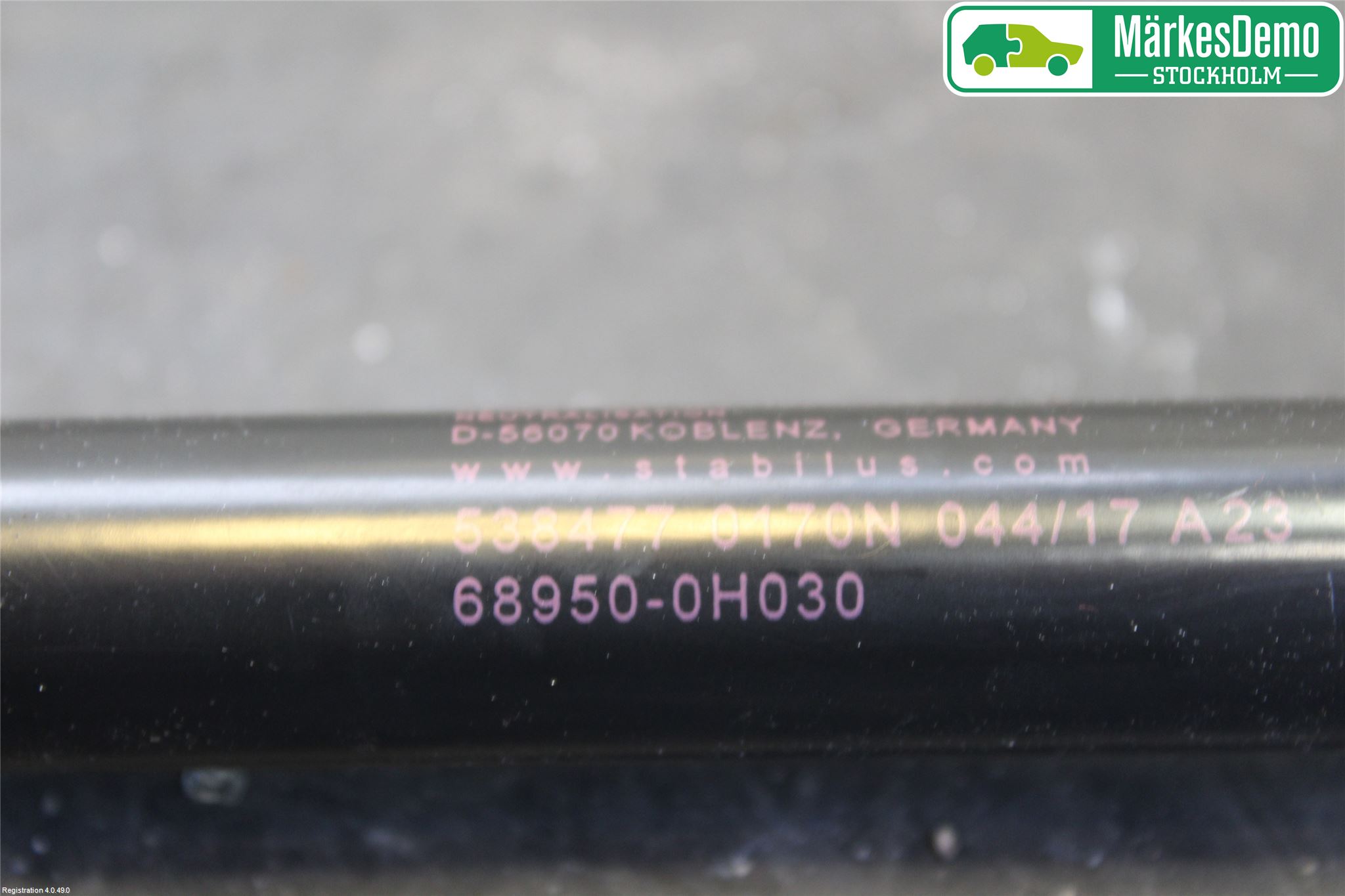 Toyota AYGO 15-21 Gasfjäder Baklucka