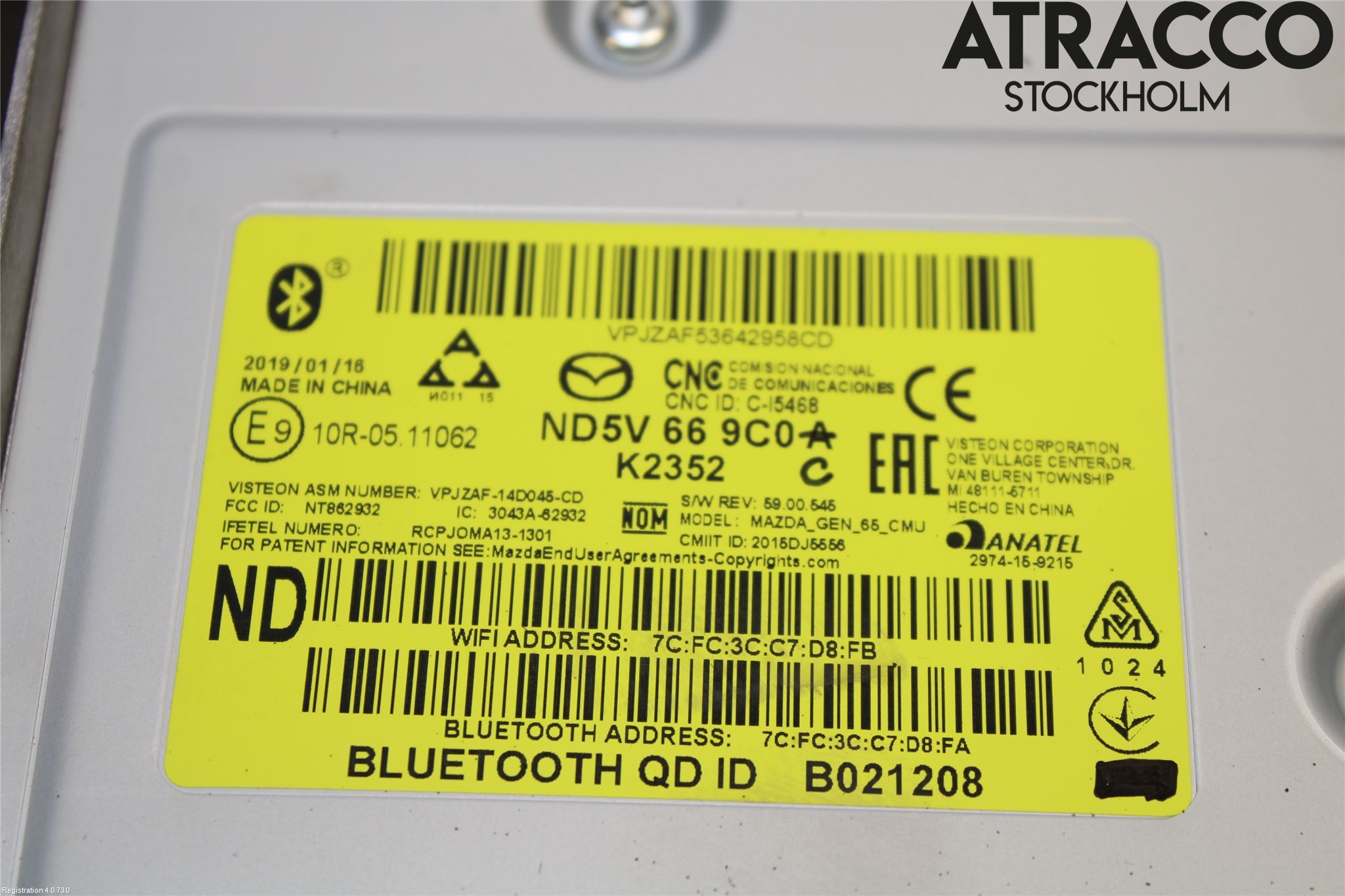Mazda MX-5 IV (ND/ND2/ND3) MIATA 15- Cd Radio - Multimediapanel
