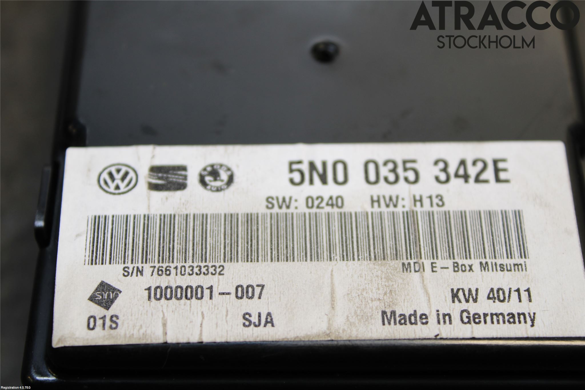 Volkswagen VW PHAETON Styrenhet Övrigt