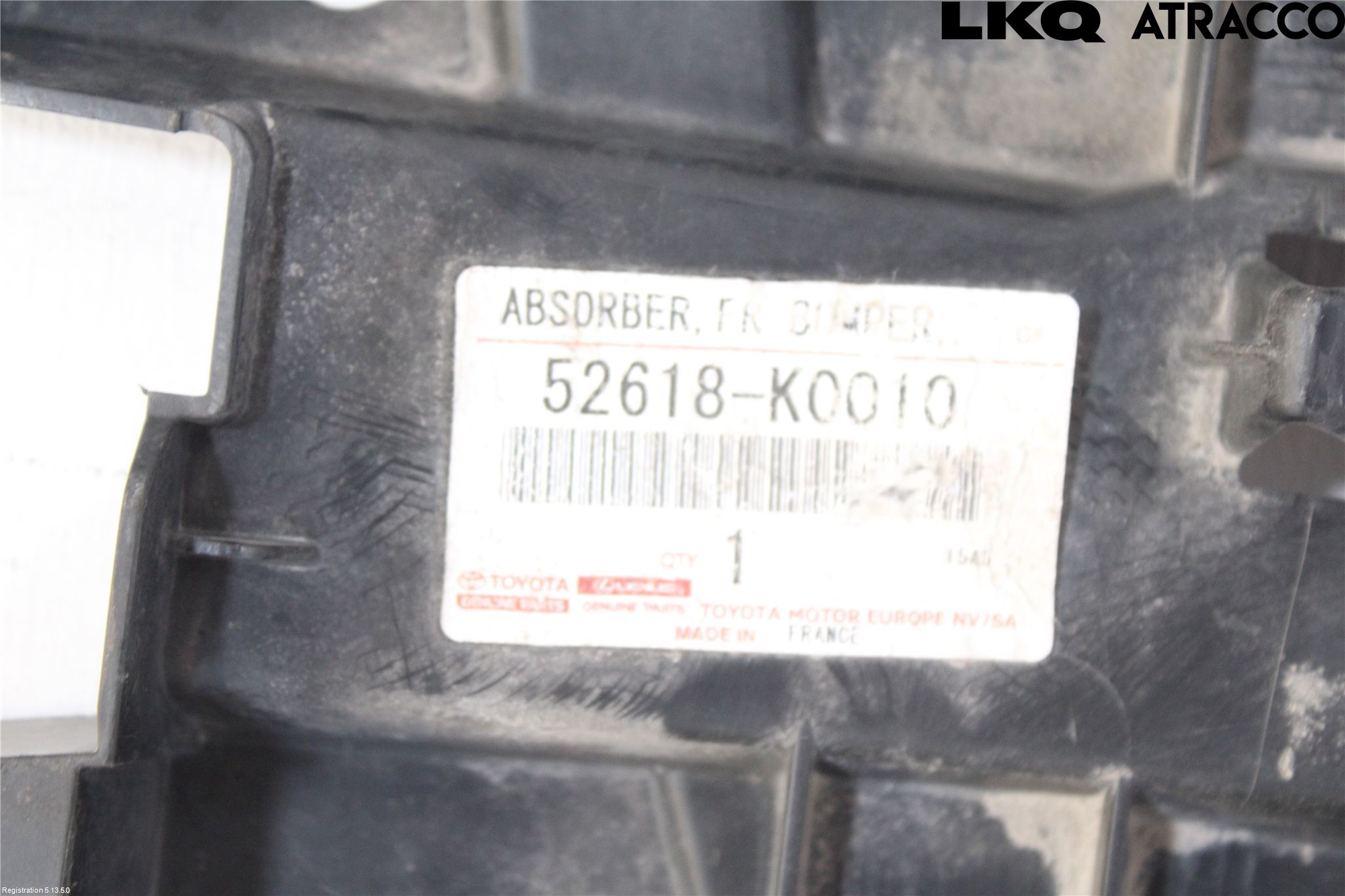 Toyota YARIS XP21 20- Hasplåt Plåt-Plast