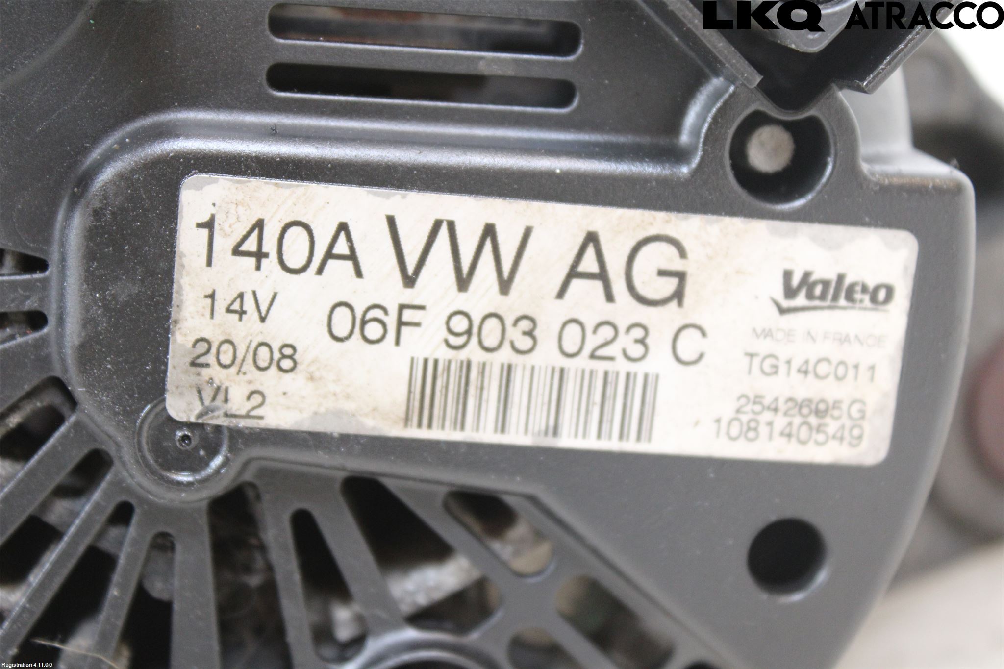 Volkswagen VW CADDY      04-10 Generator