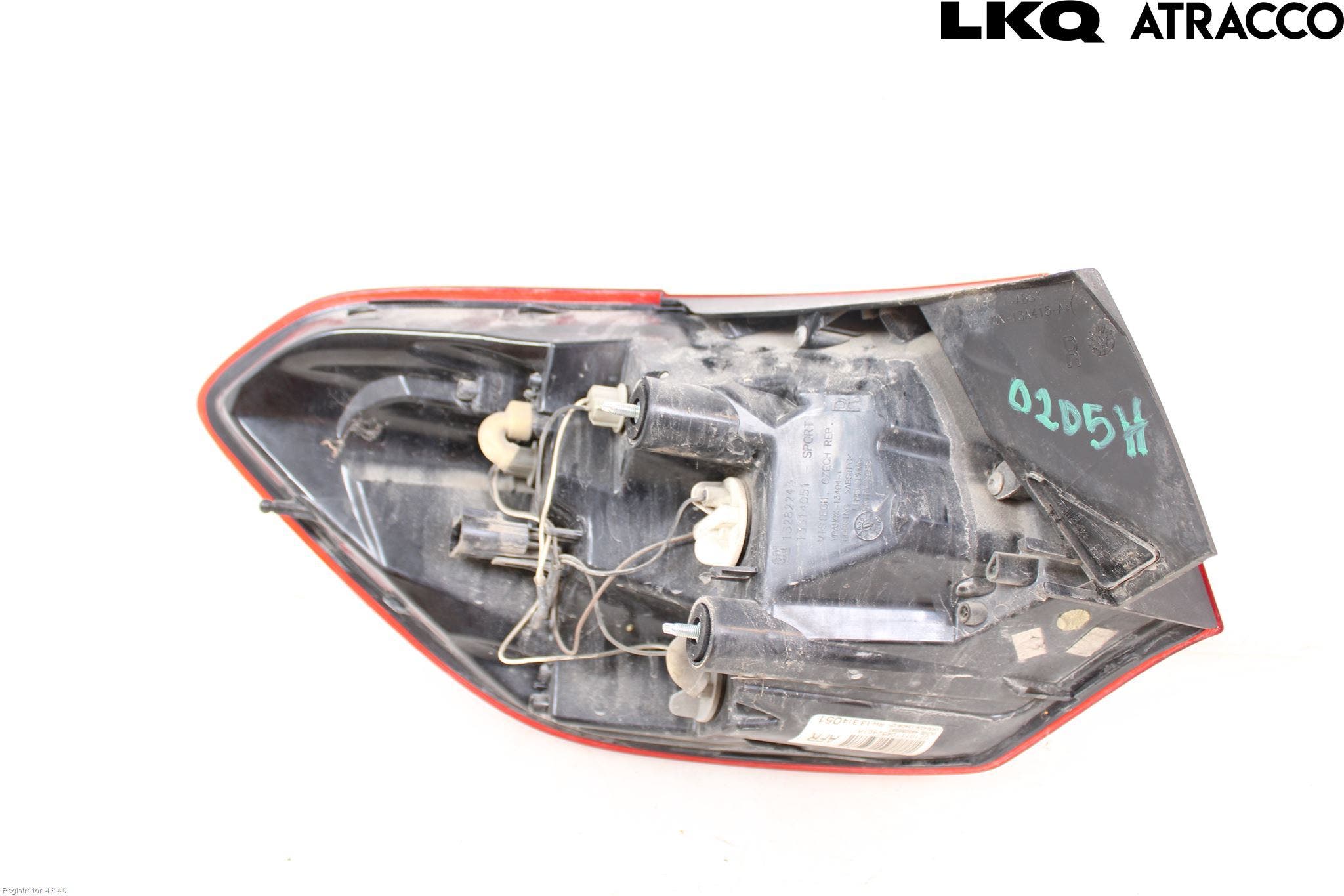 Opel ASTRA J 10-15 Bakljus Höger