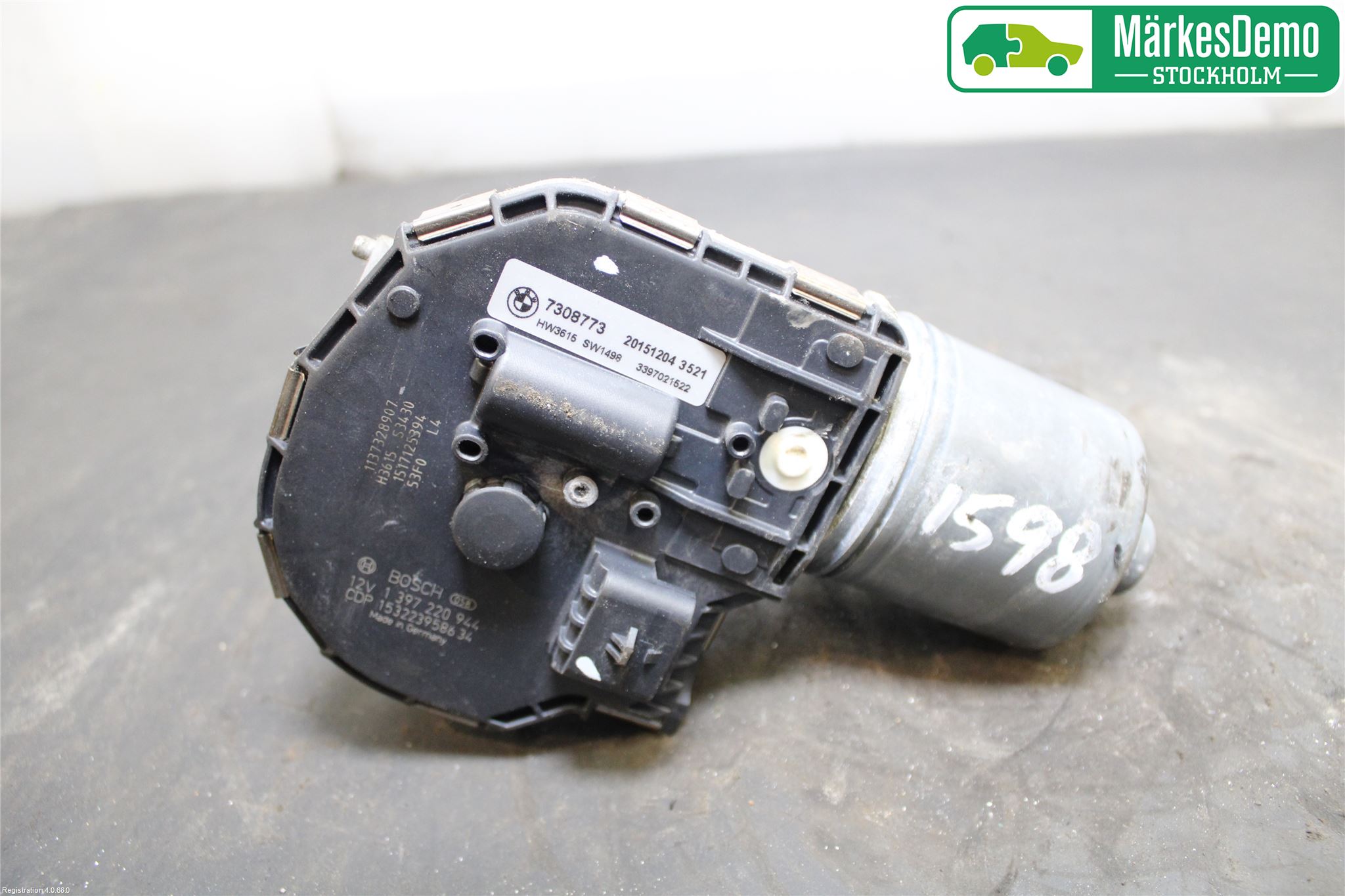 BMW 5 GT F07 09-17 Torkarmotor Vindruta