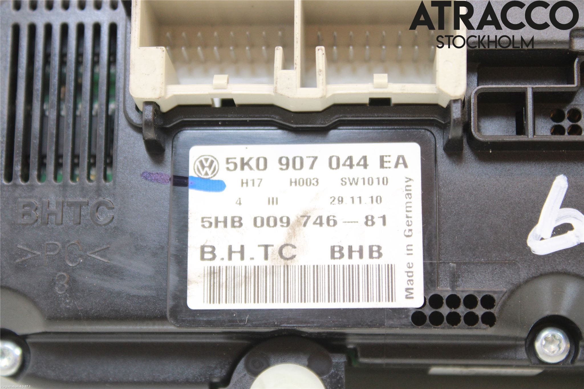 Volkswagen VW GOLF VI 09-13 Ac Styrenhet Ac Manöveren