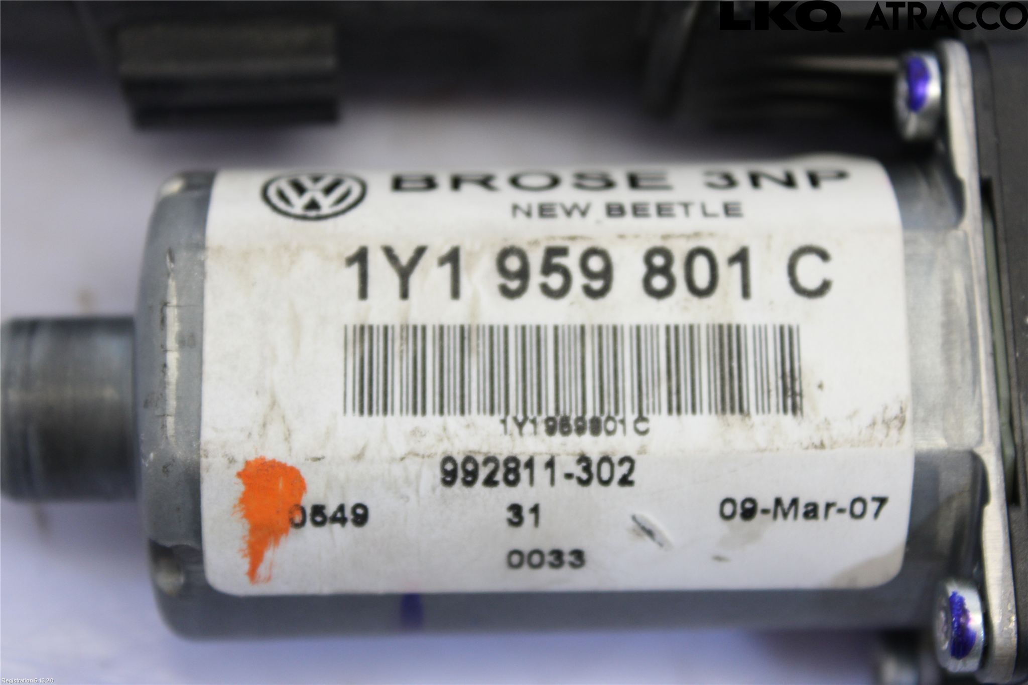Volkswagen VW BEETLE 98-10 Fönsterhissmotor
