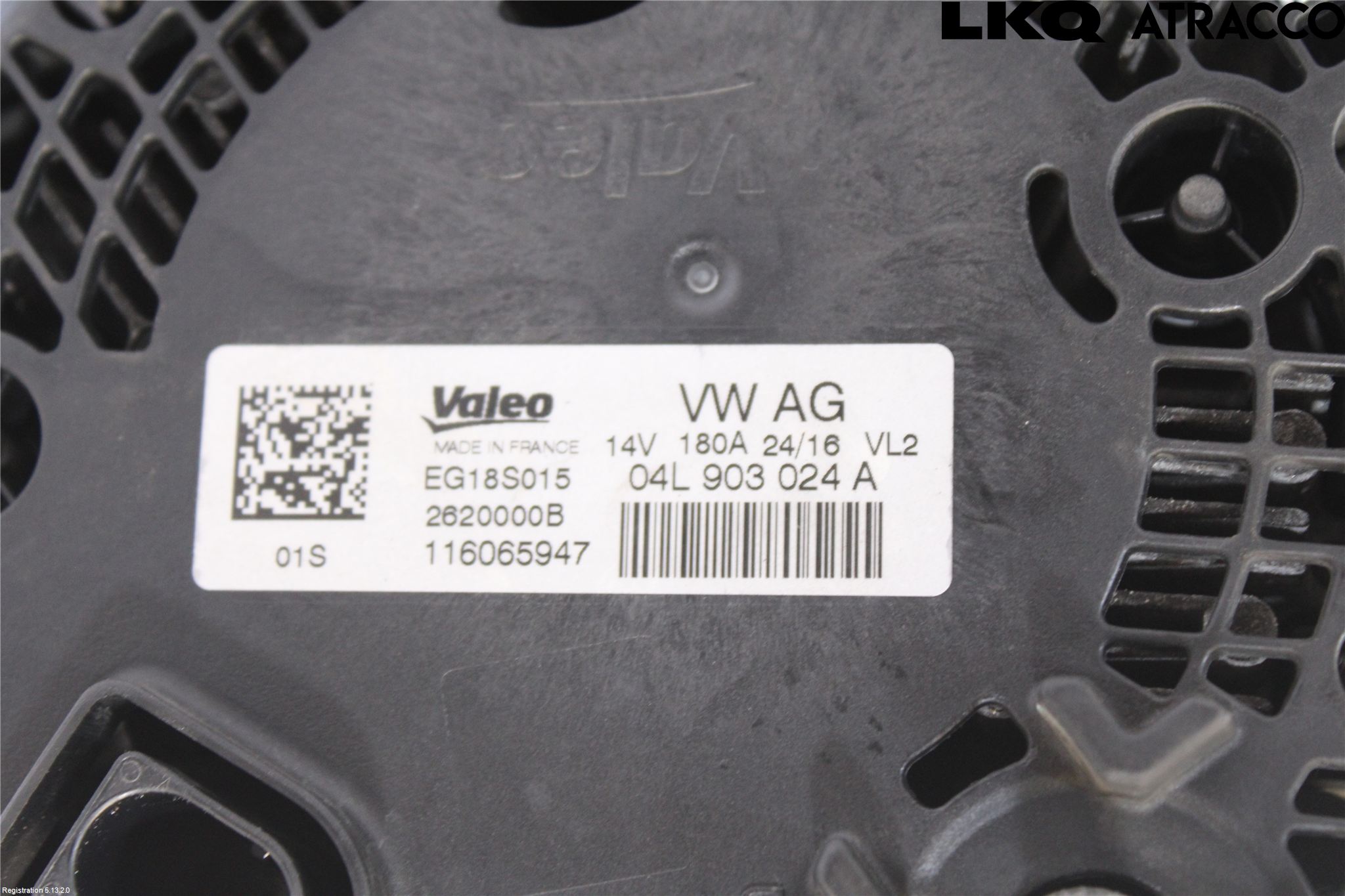 Audi A4/S4 B9 16-19 Generator