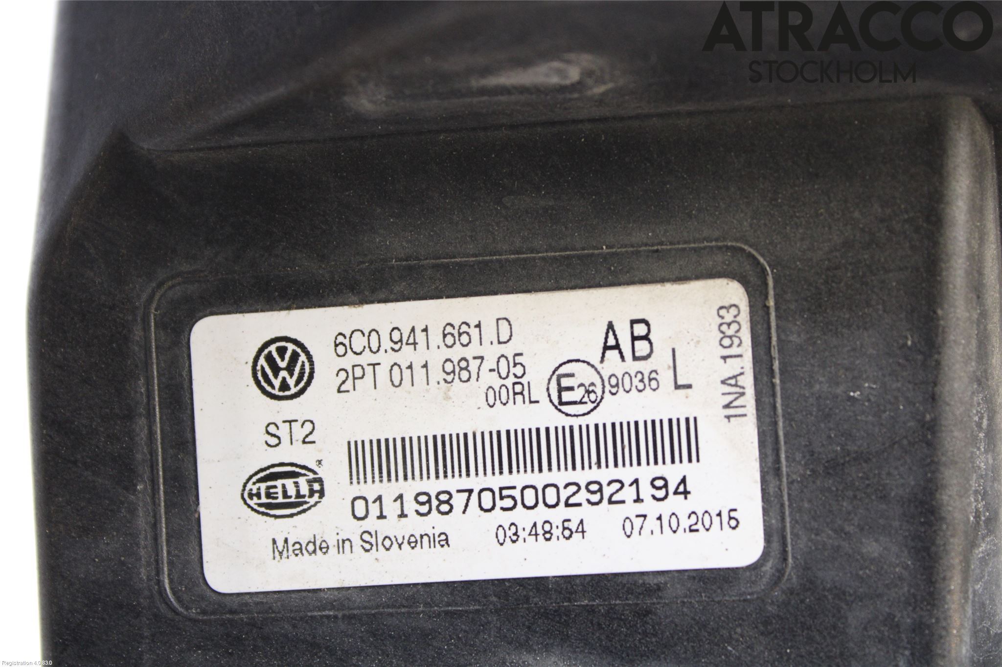 Volkswagen VW POLO 10-17 Dimljus-Varselljus Fram