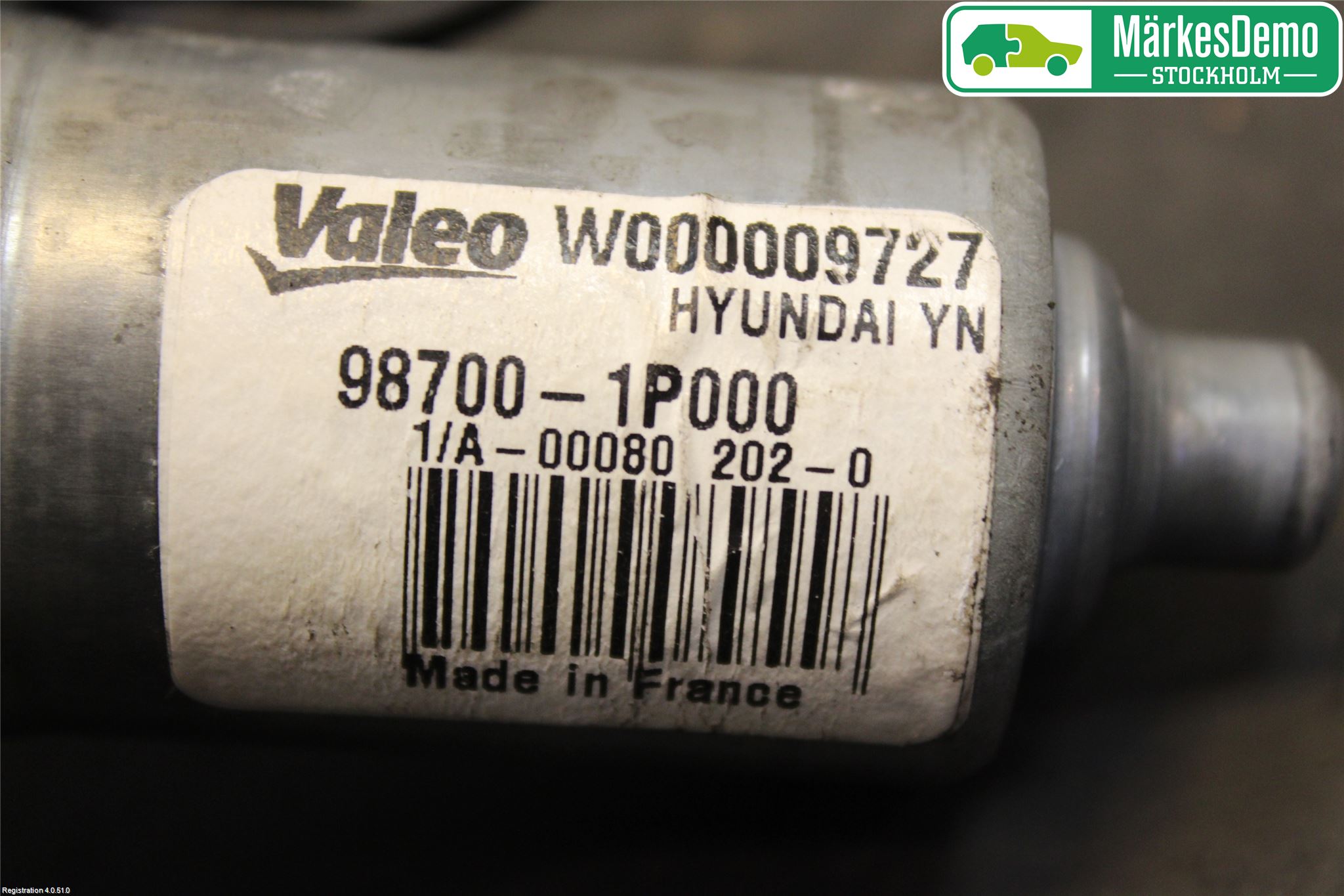Kia VENGA 10-19 Torkarmotor Baklucka