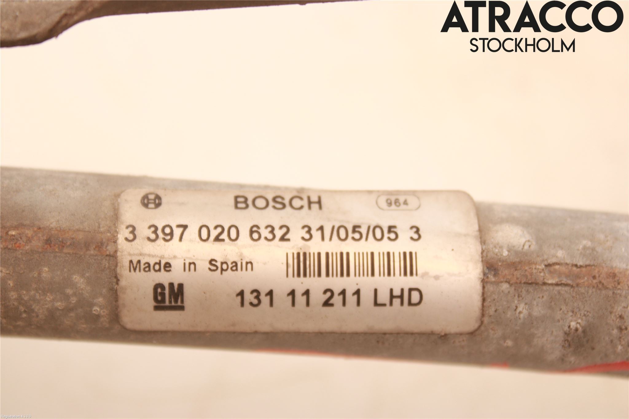 Opel ASTRA H 04-12 Torkarmekanism Vindruta