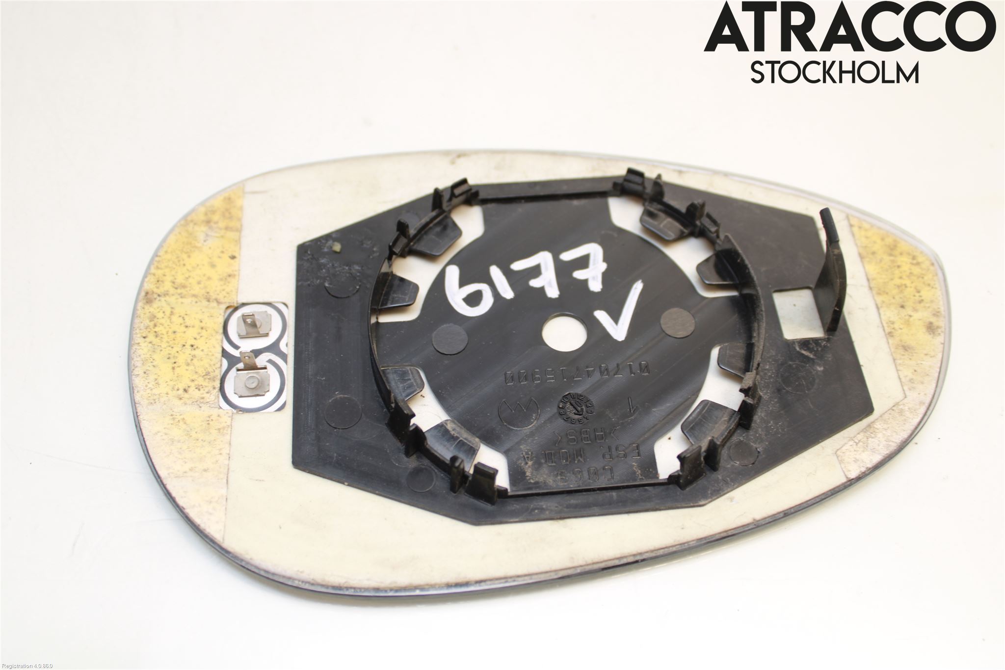 Fiat GRANDE PUNTO 05-10 Spegelglas Vä