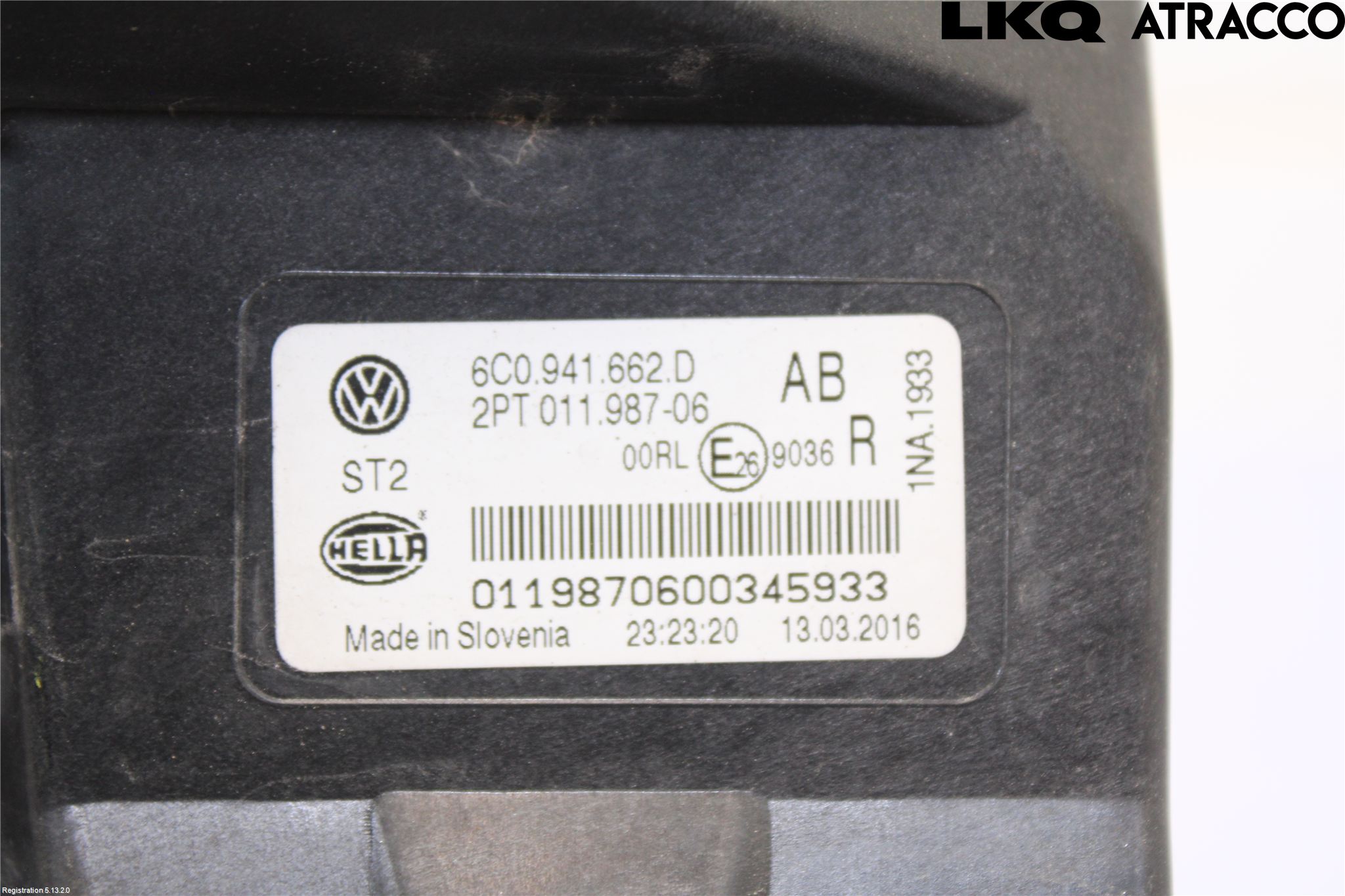 Volkswagen VW POLO 10-17 Dimljus-Varselljus Fram