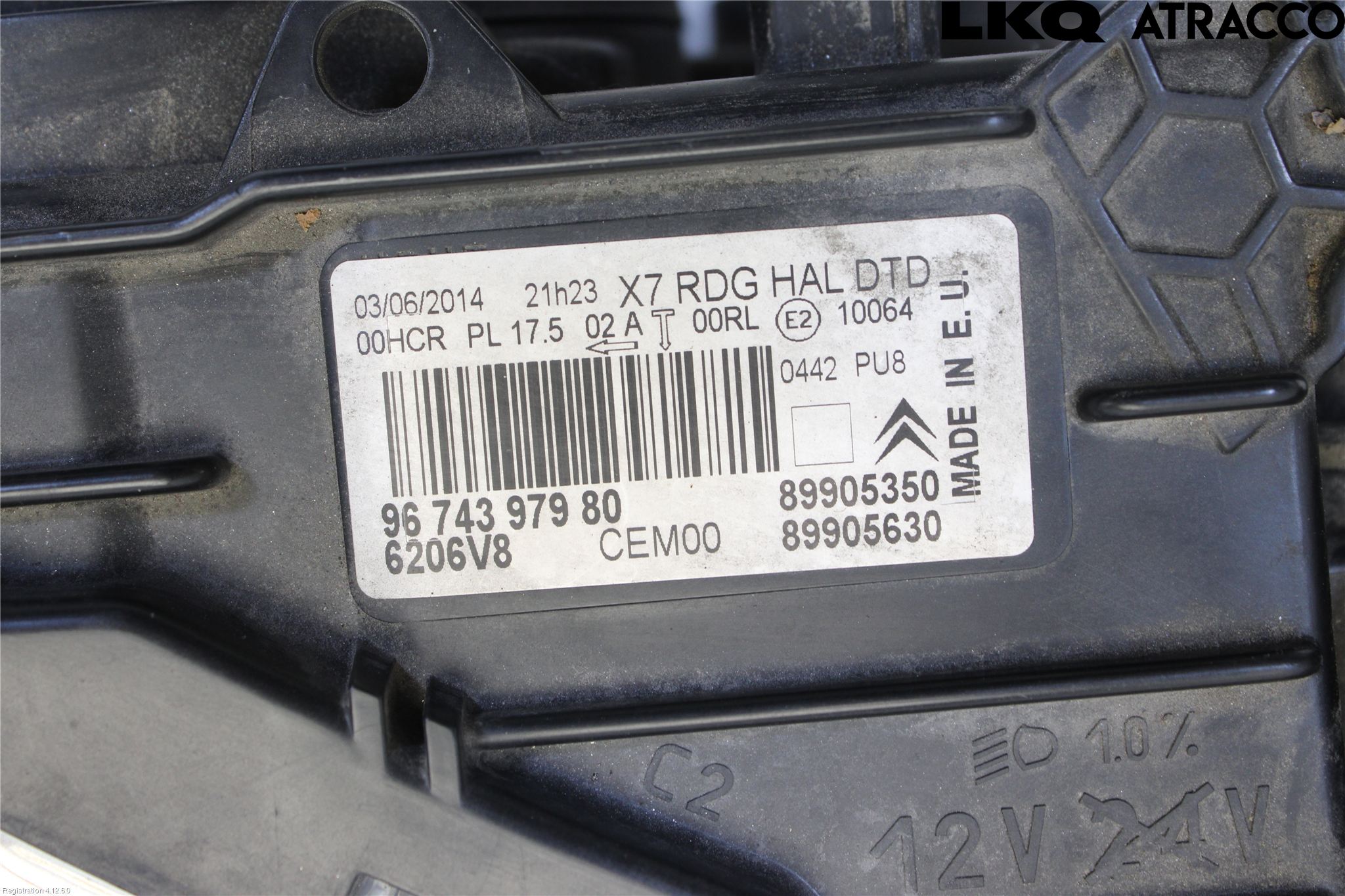 Citroen C5 08-17 Strålkastare Höger