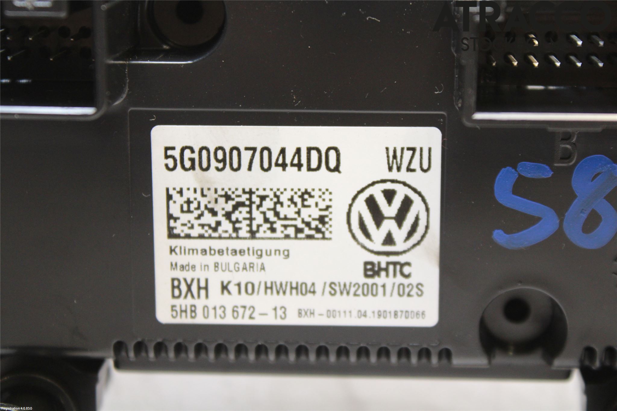 Volkswagen VW PASSAT 15-19 Ac Styrenhet Ac Manöveren