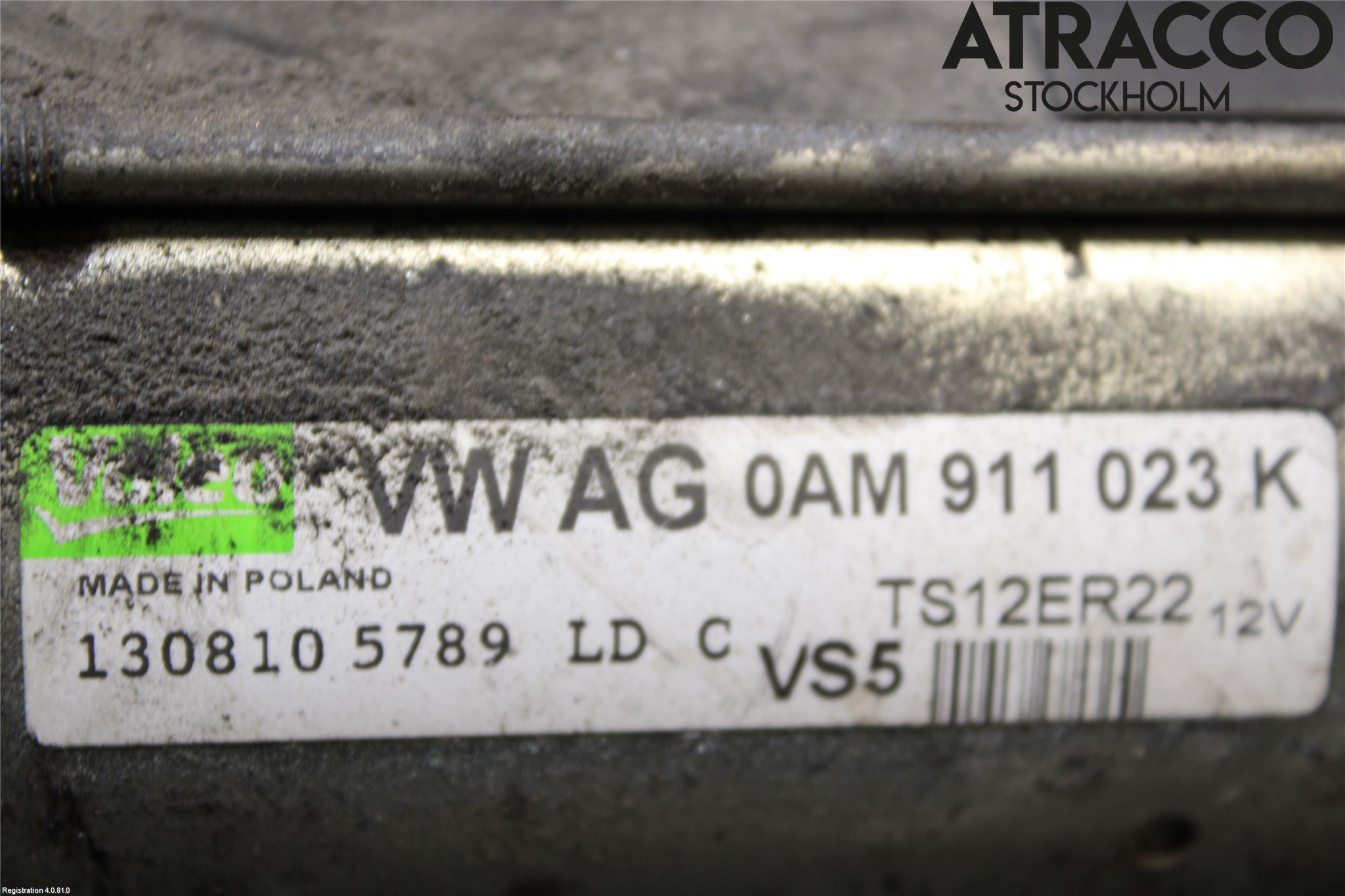 Volkswagen VW TOURAN 10-15 Startmotor