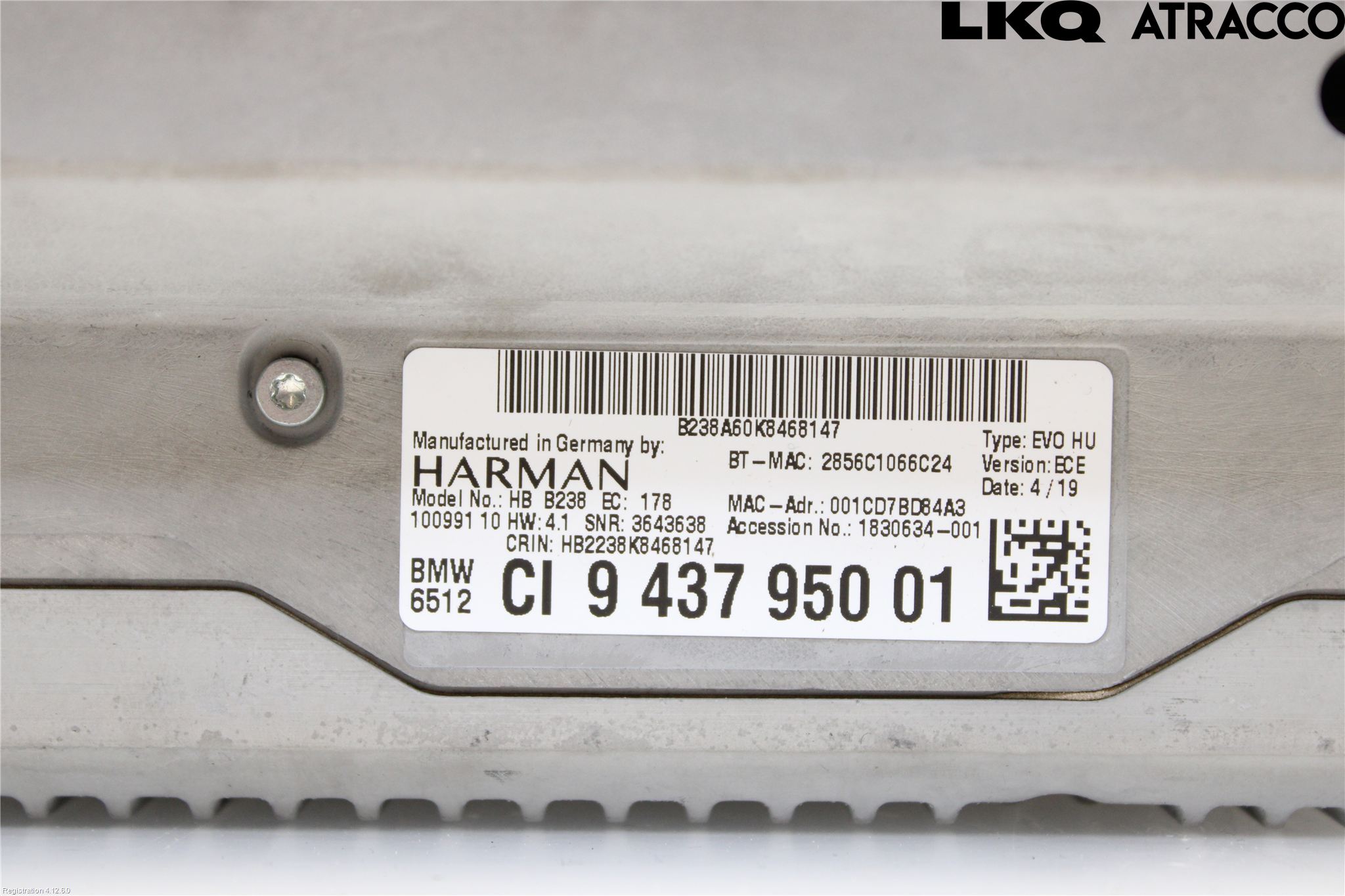 BMW 5 G30/G31/F90 17-23 Cd Radio - Multimediapanel