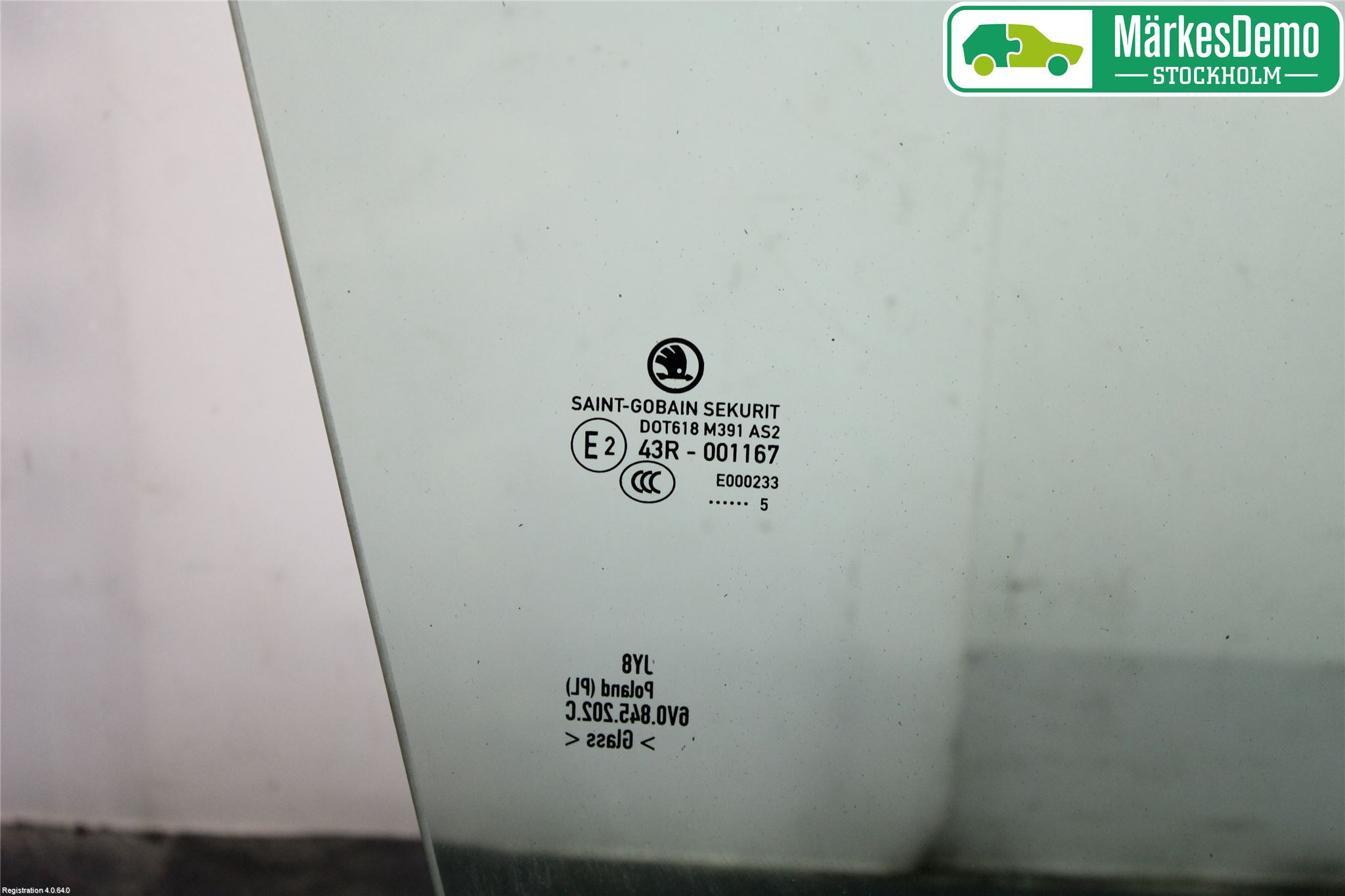 Skoda FABIA 15-21 Dörruta Fram Höger