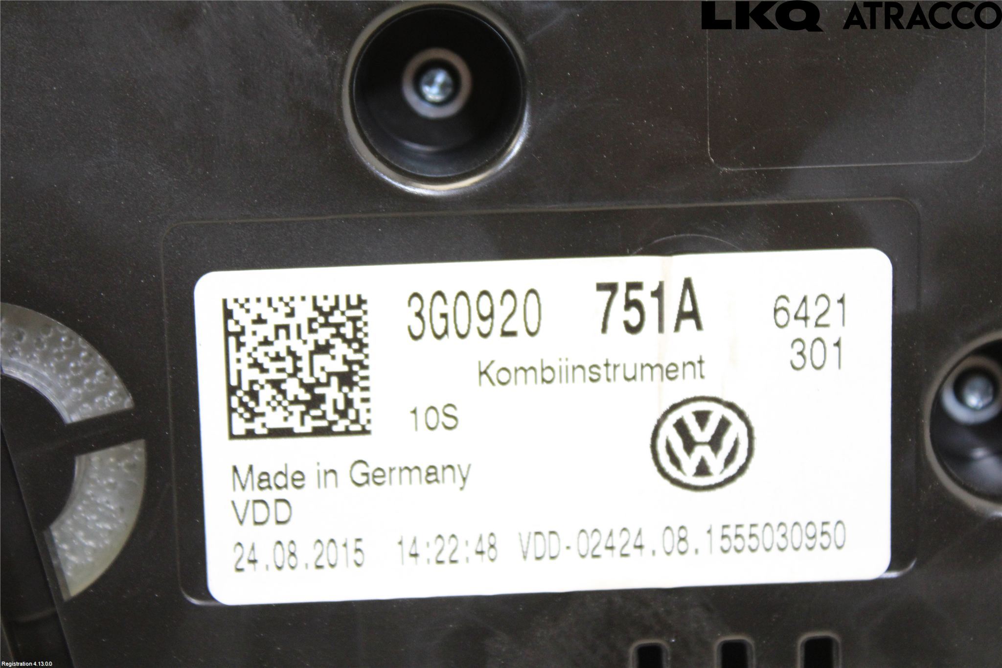 Volkswagen VW PASSAT 15-19 Instrument Komb