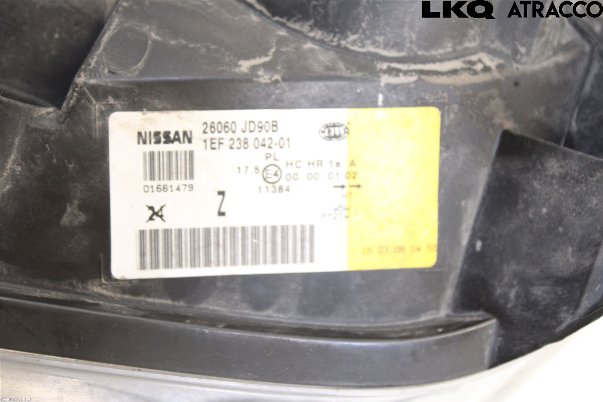 Nissan QASHQAI+2  08-10 Strålkastare Vänster