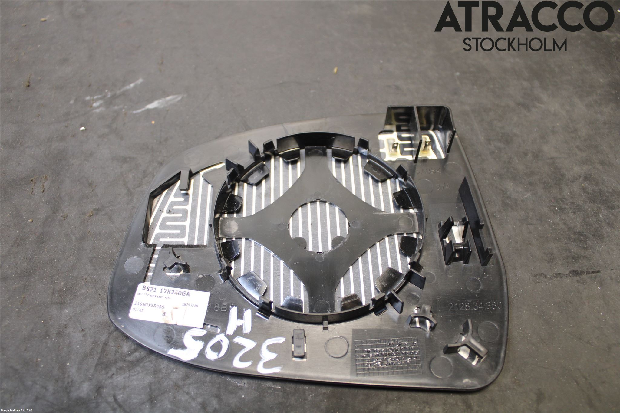 Ford FOCUS 11-14 Spegelglas Hö