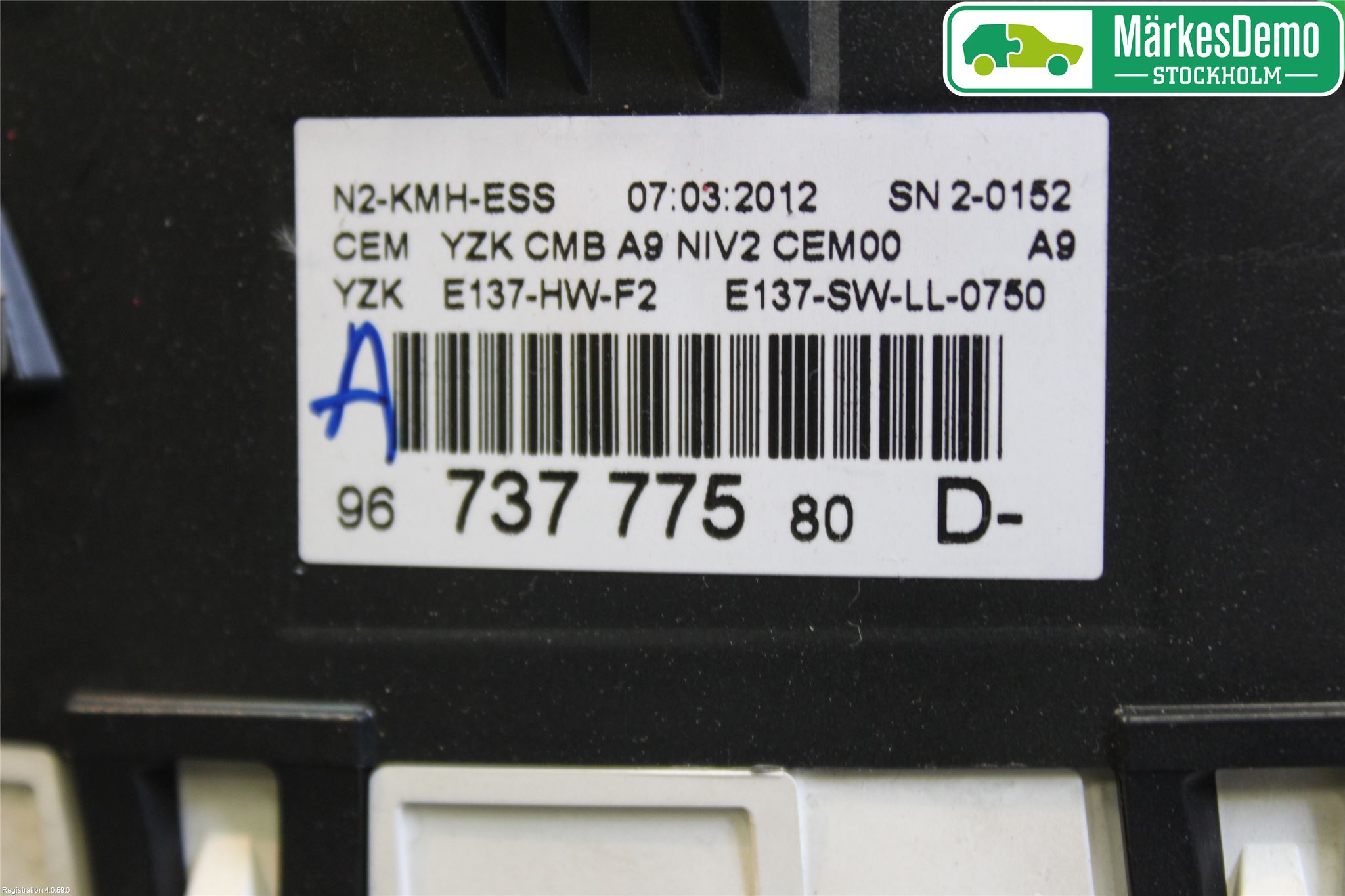 Peugeot 208 12-15 Instrument Komb