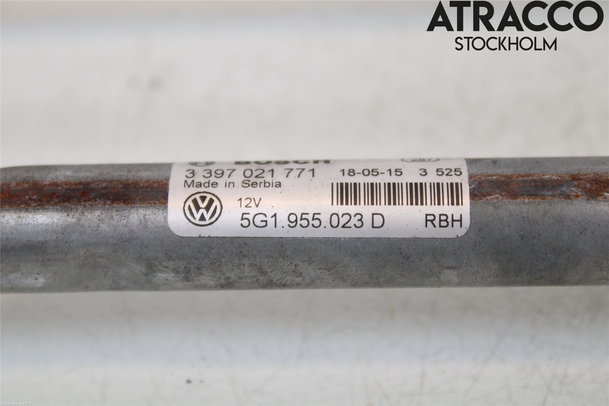 Volkswagen VW GOLF / E-GOLF VII 13-20 Torkarmekanism Vindruta