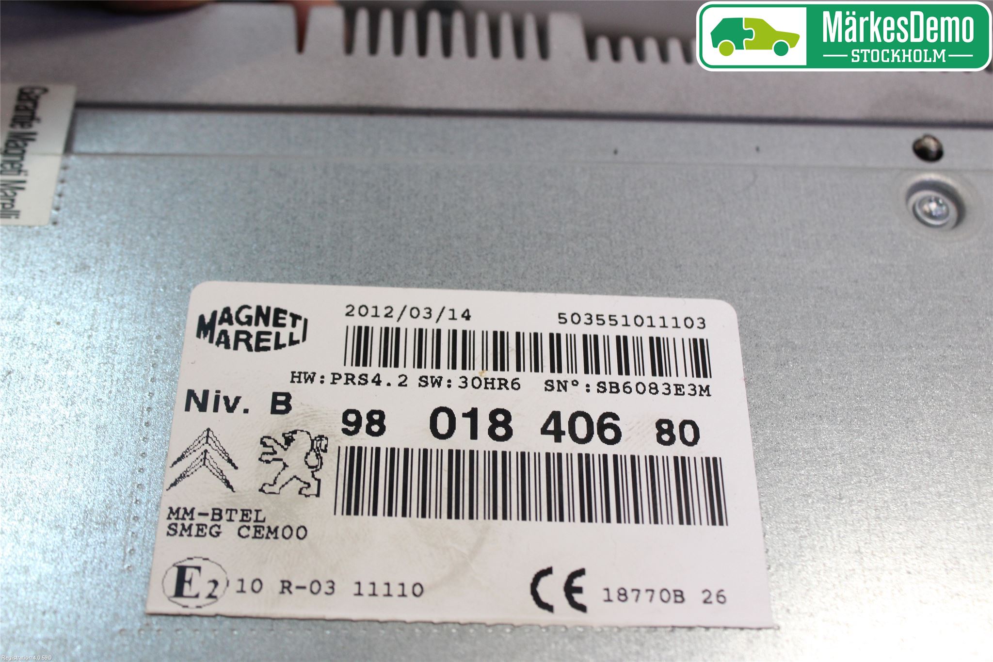 Peugeot 208 12-15 Cd Radio - Multimediapanel