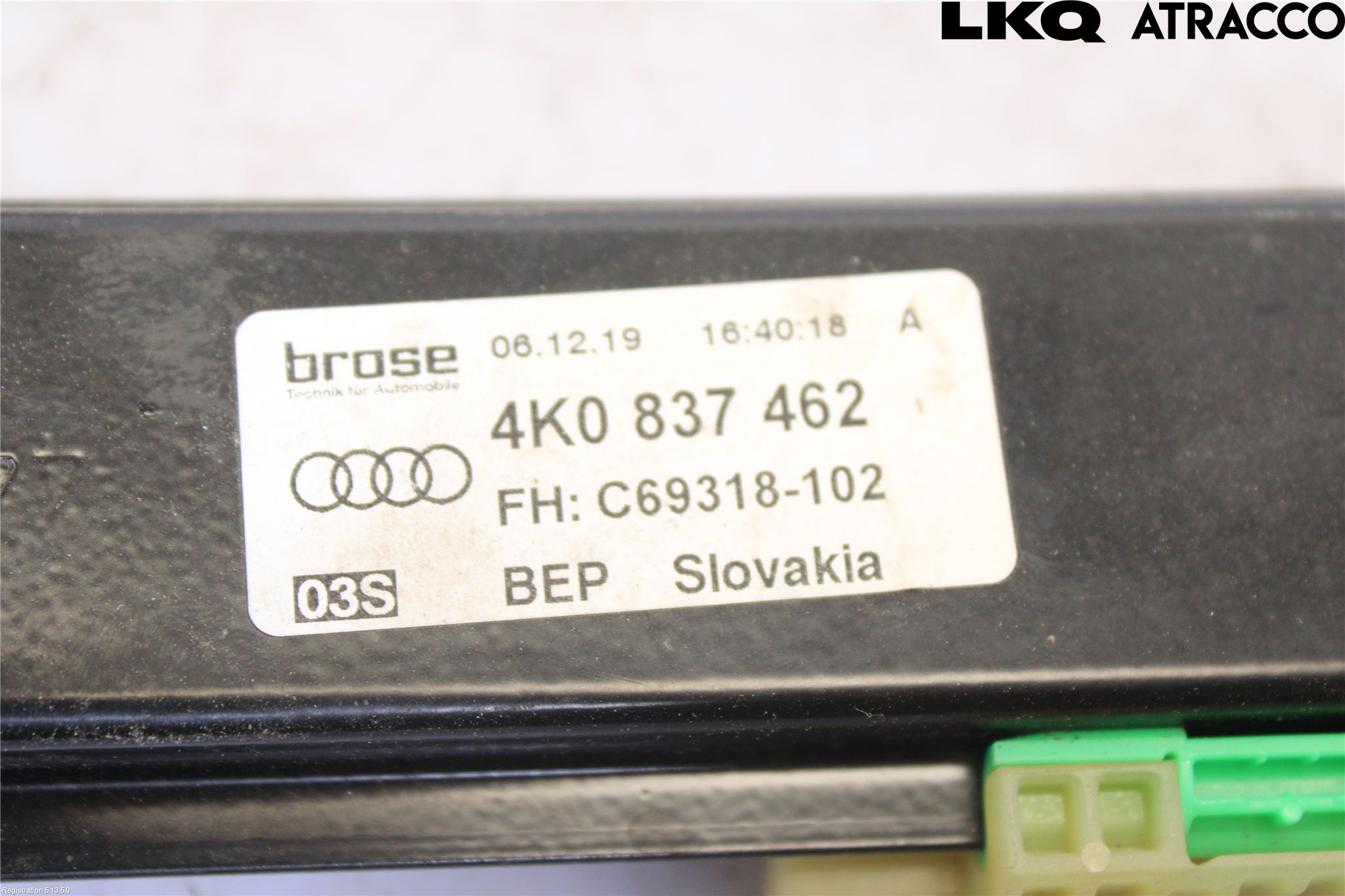 Audi A6 F2/C8 19- Fönsterhissmekanism