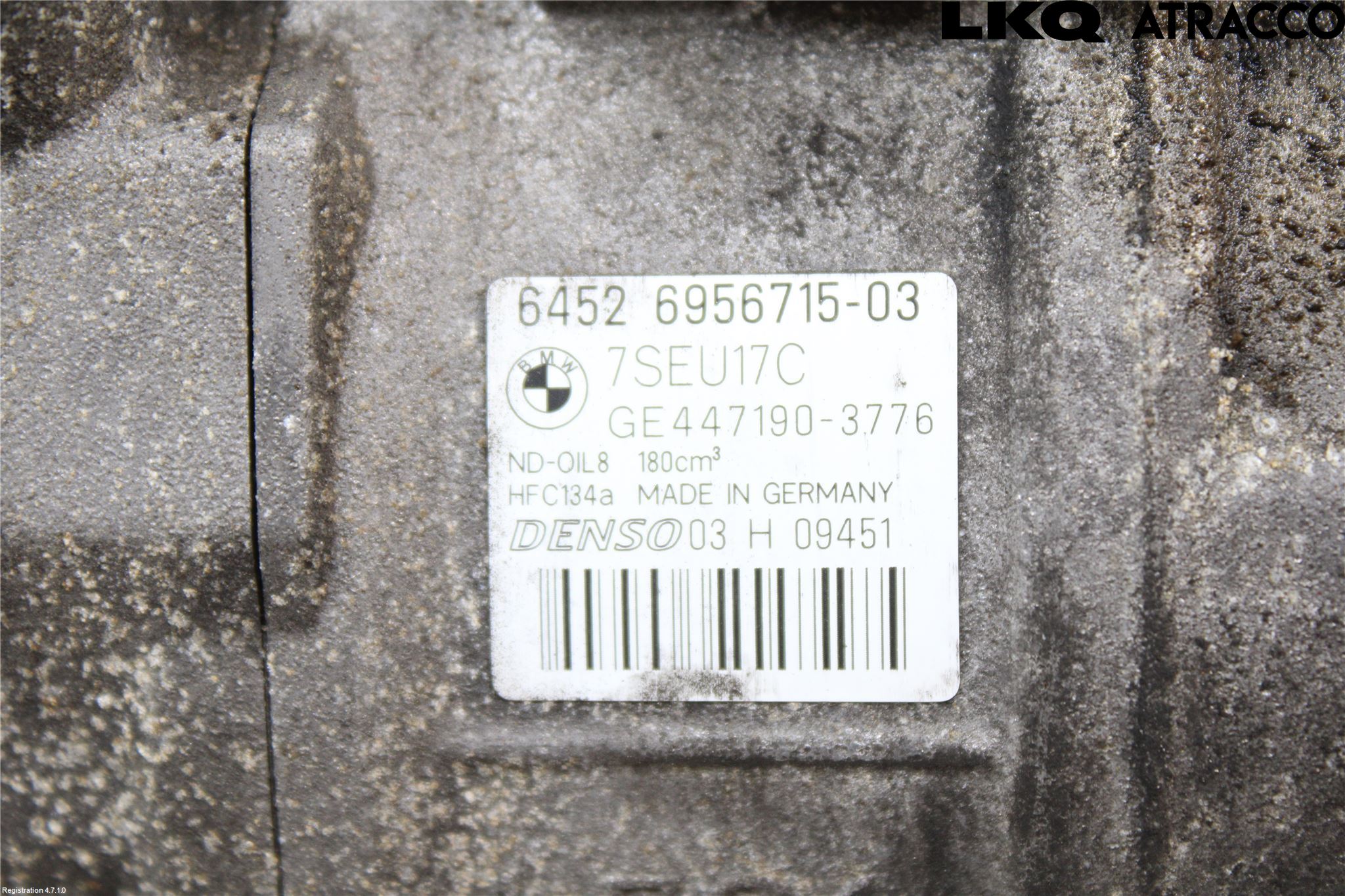 BMW 5 E60/61 Sed/Tou 02-10 Ac Kompressor