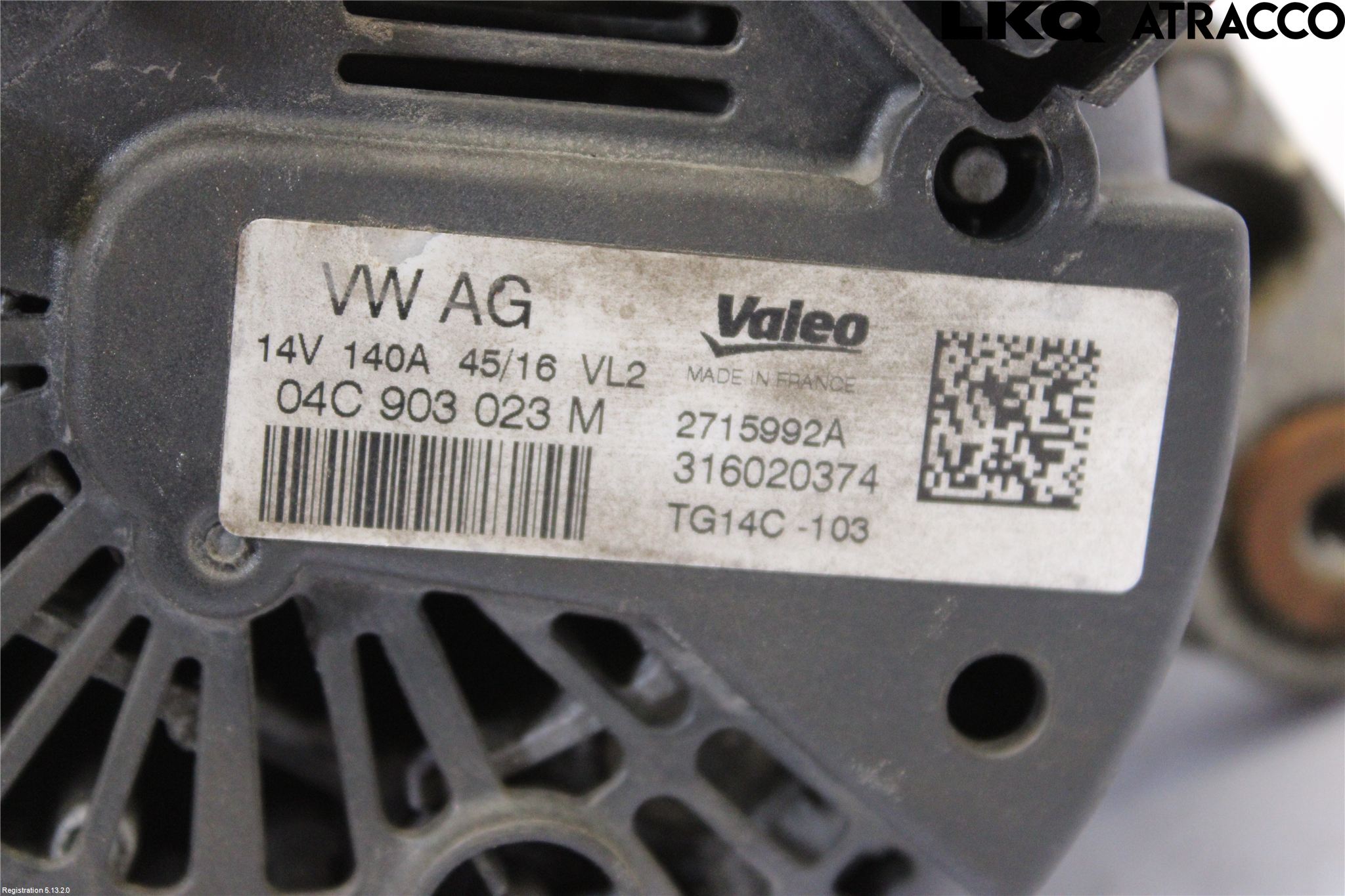 Volkswagen VW GOLF / E-GOLF VII 13-20 Generator