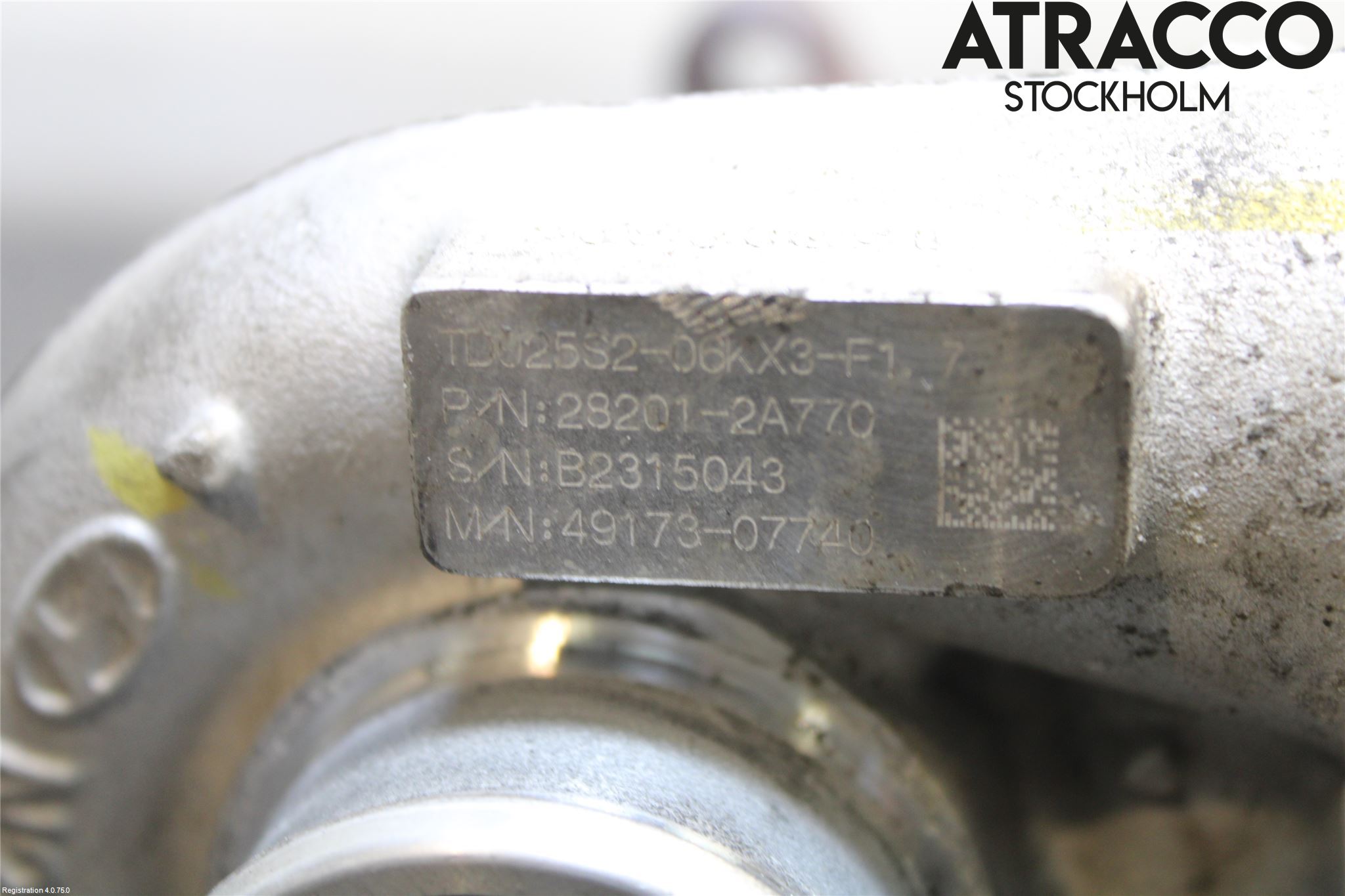 Kia VENGA 10-19 Turboaggregat