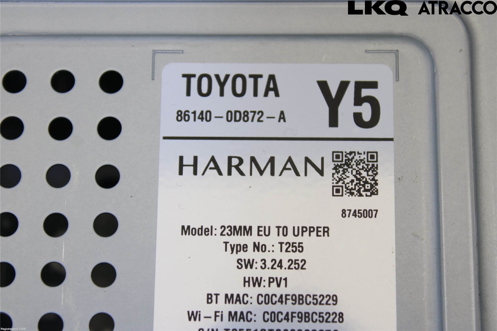 Toyota YARIS XP21 20- Cd Radio - Multimediapanel