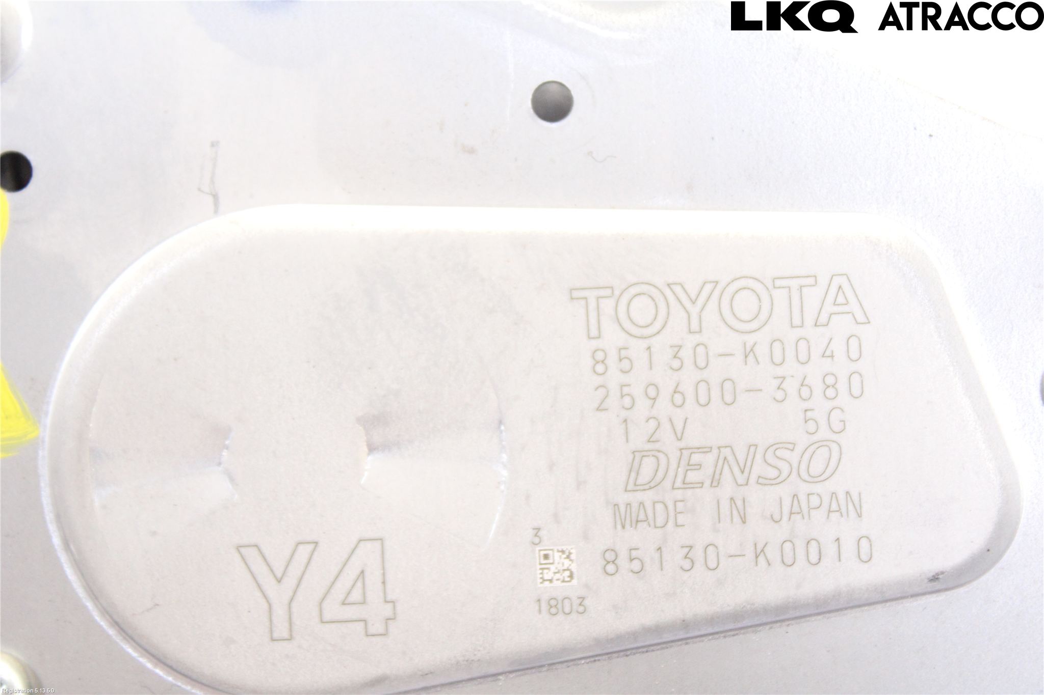 Toyota YARIS XP21 20- Torkarmotor Baklucka