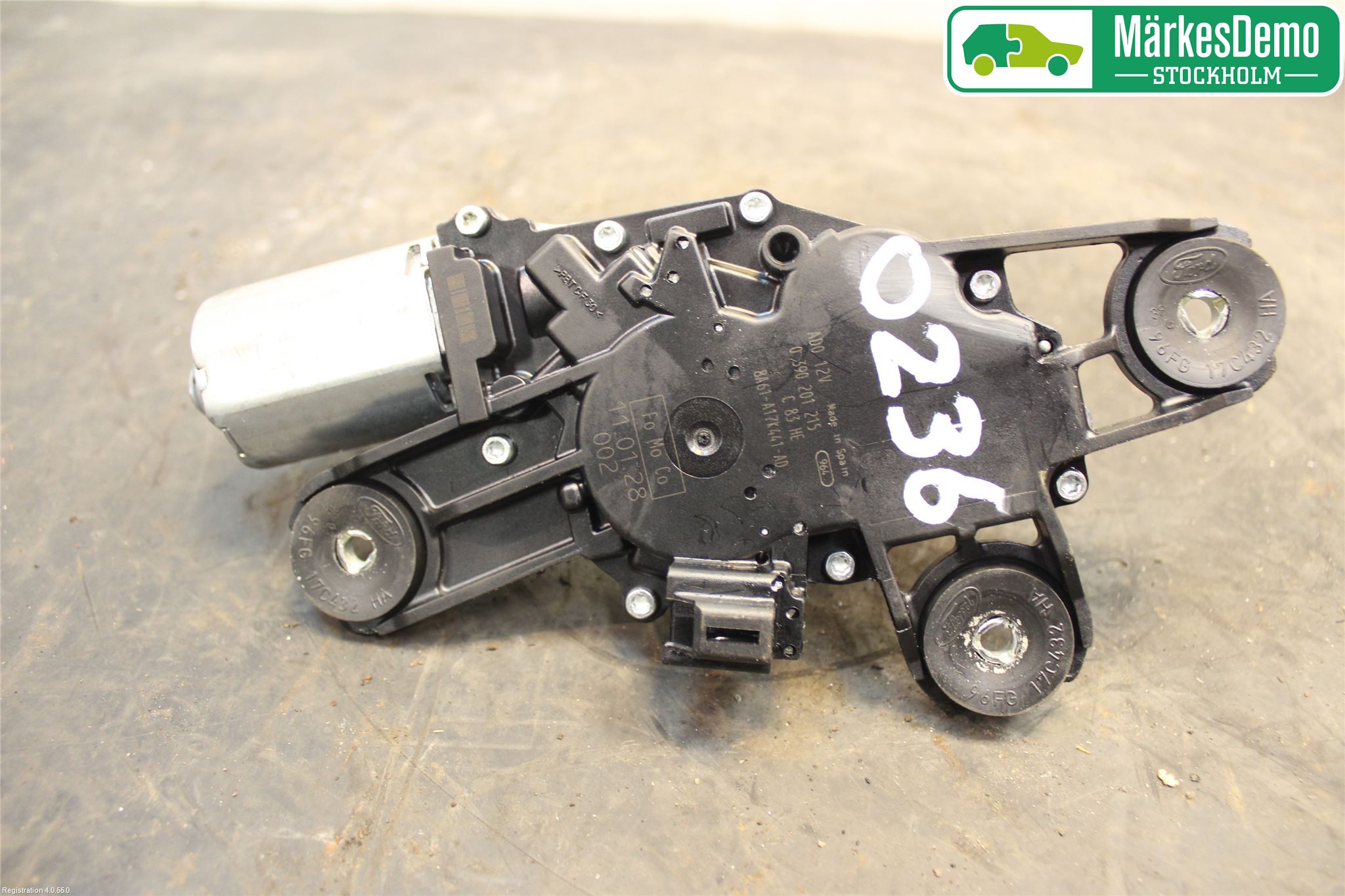 Ford FIESTA 09-12 Torkarmotor Baklucka