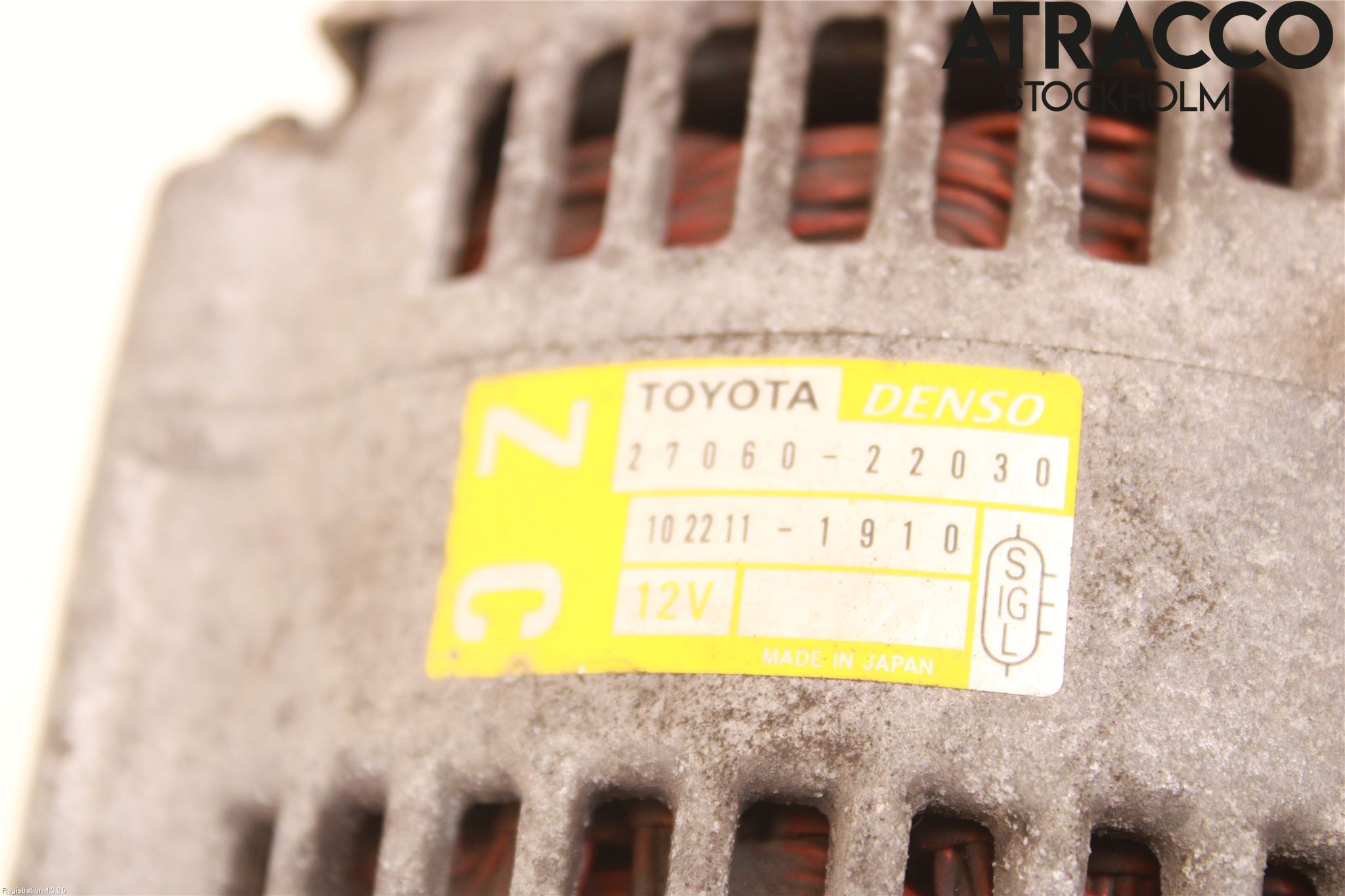 Toyota COROLLA 02-07 Generator