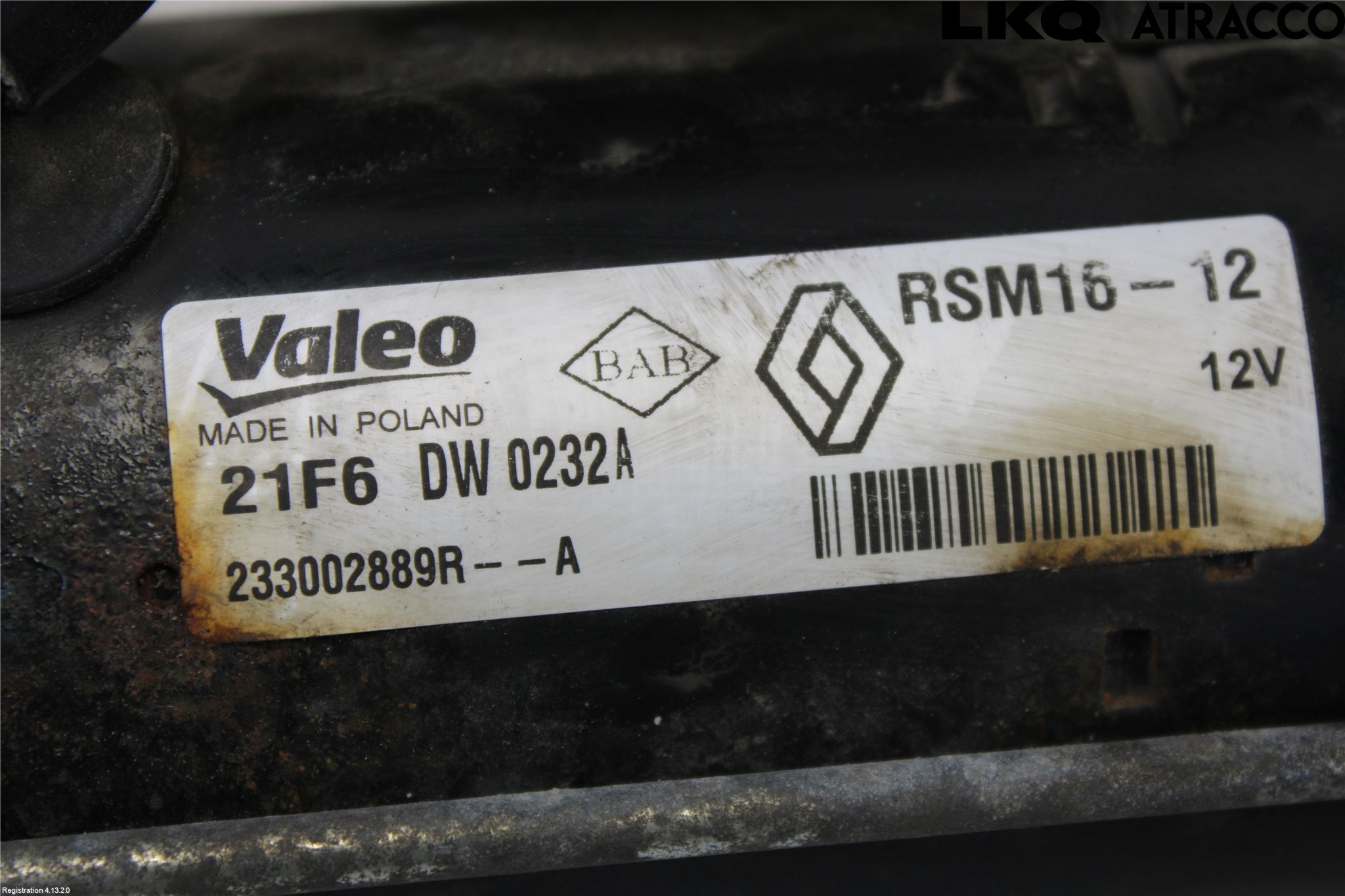 Opel VIVARO 15-19 Startmotor Diesel