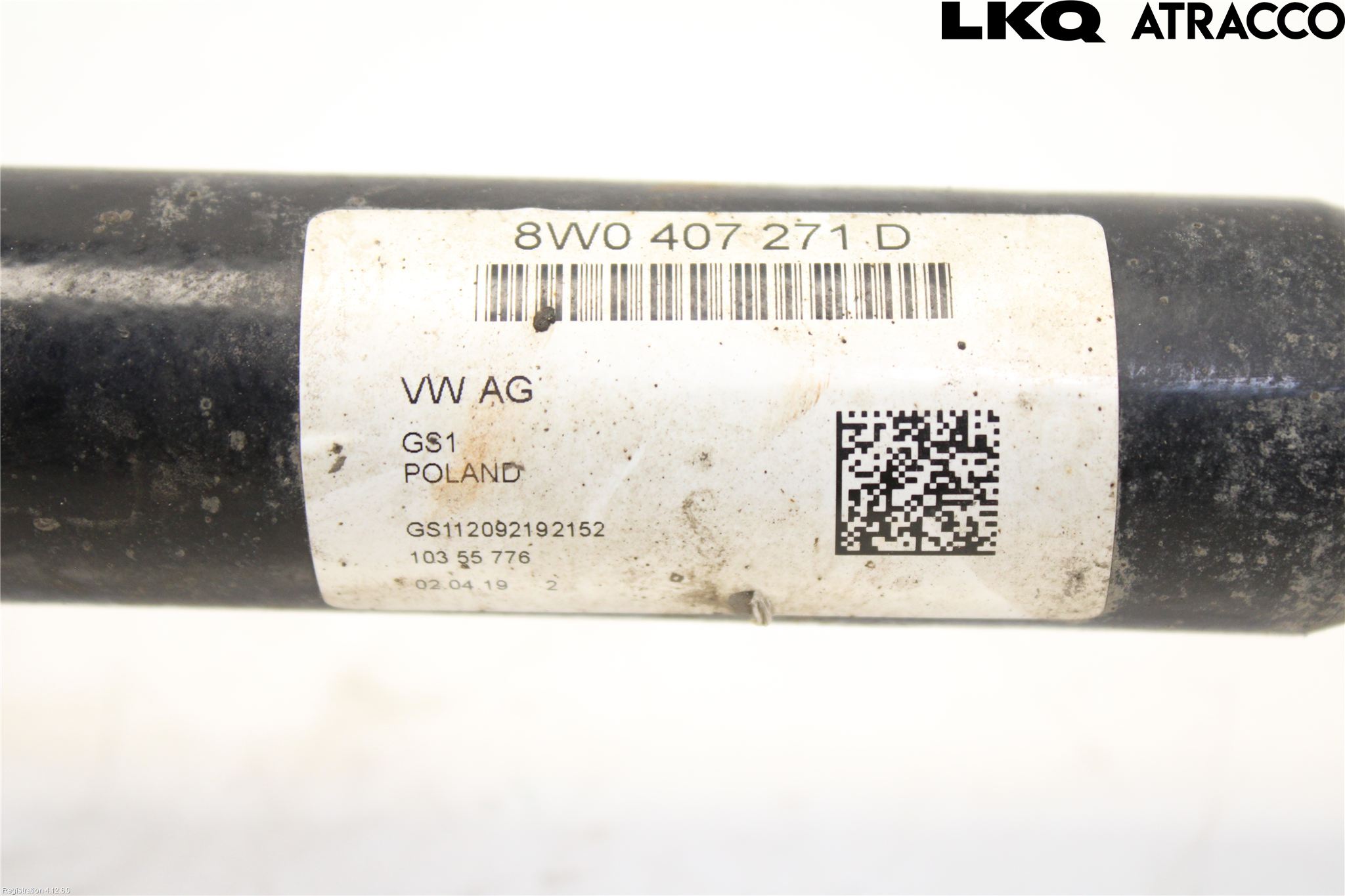 Audi A4/S4 B9 20- Drivaxel Fram Vänster