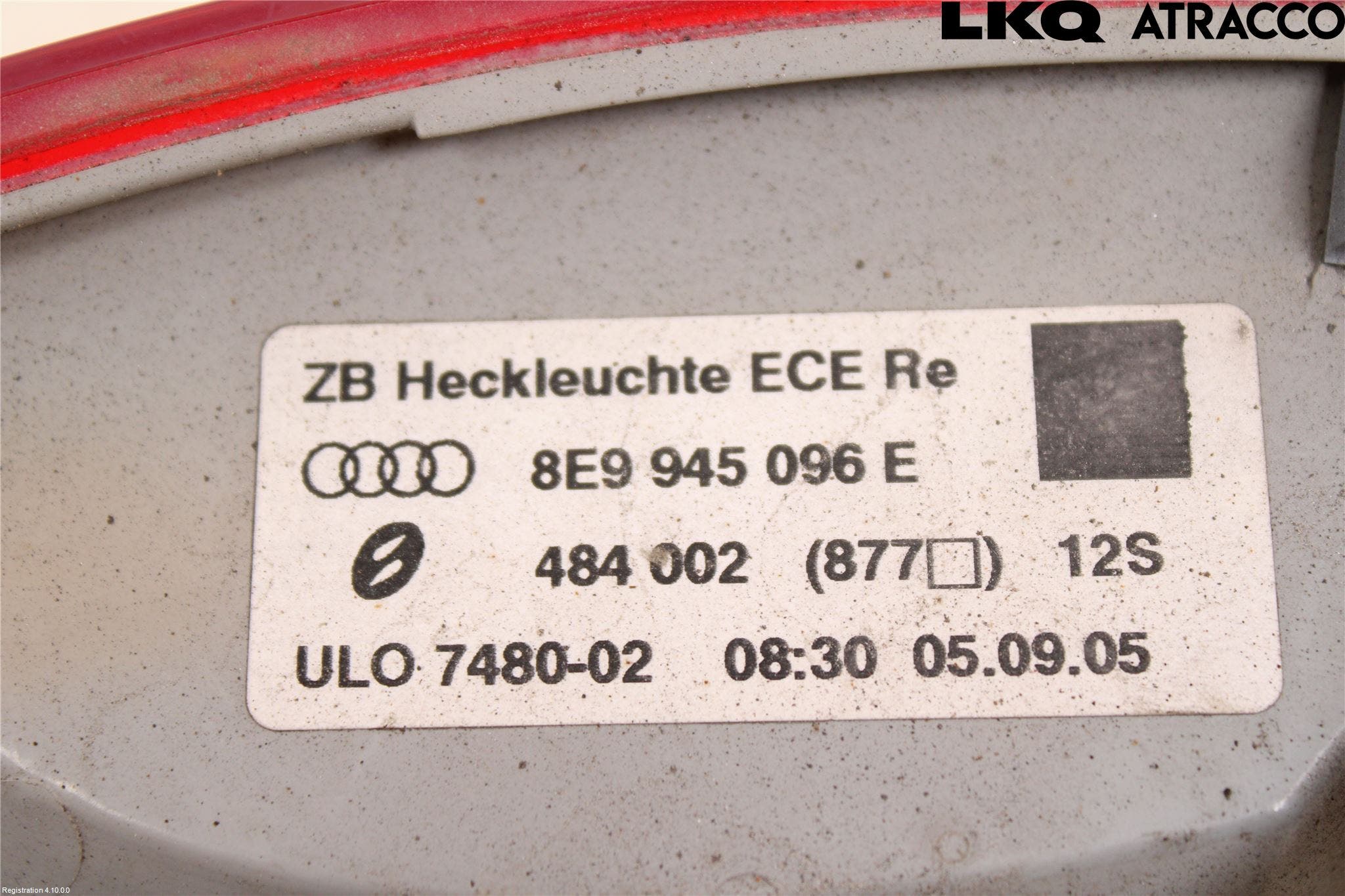 Audi A4/S4 05-07 Bakljus Höger