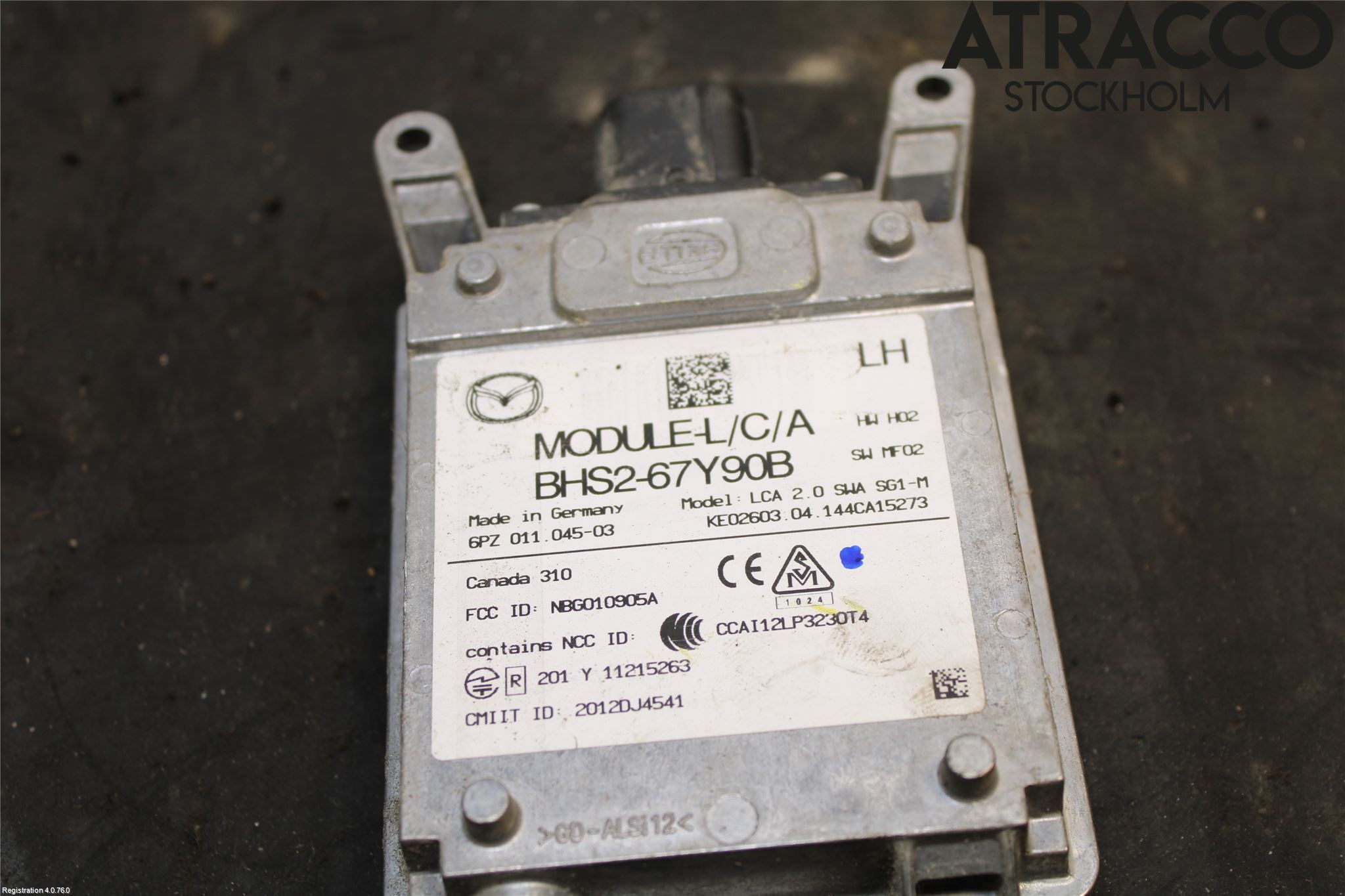 Mazda 3 III 14-19 Sensor Aktivt Kollisionsskydd