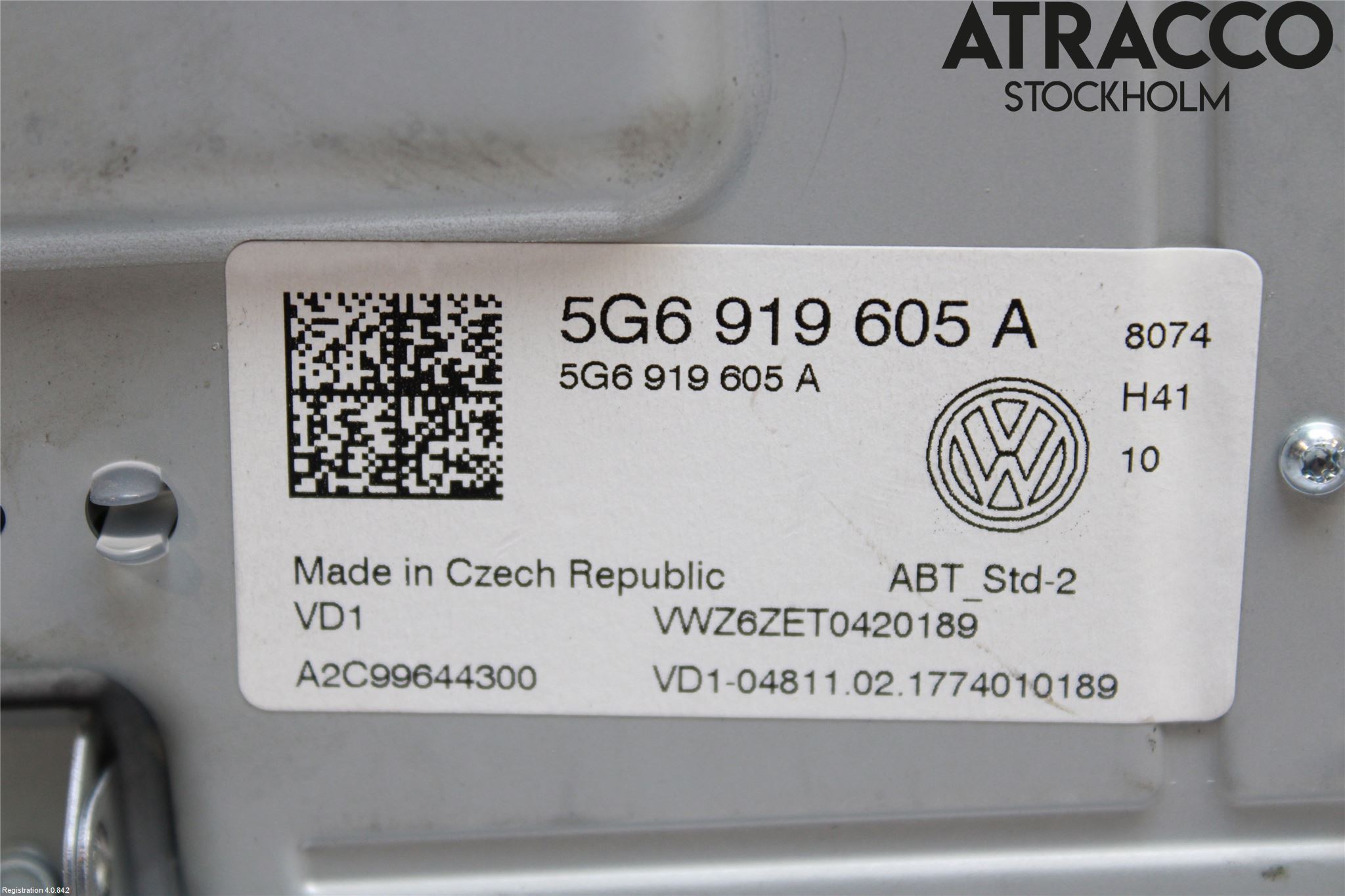 Volkswagen VW GOLF / E-GOLF VII 13-20 Multifunktionsdisplay