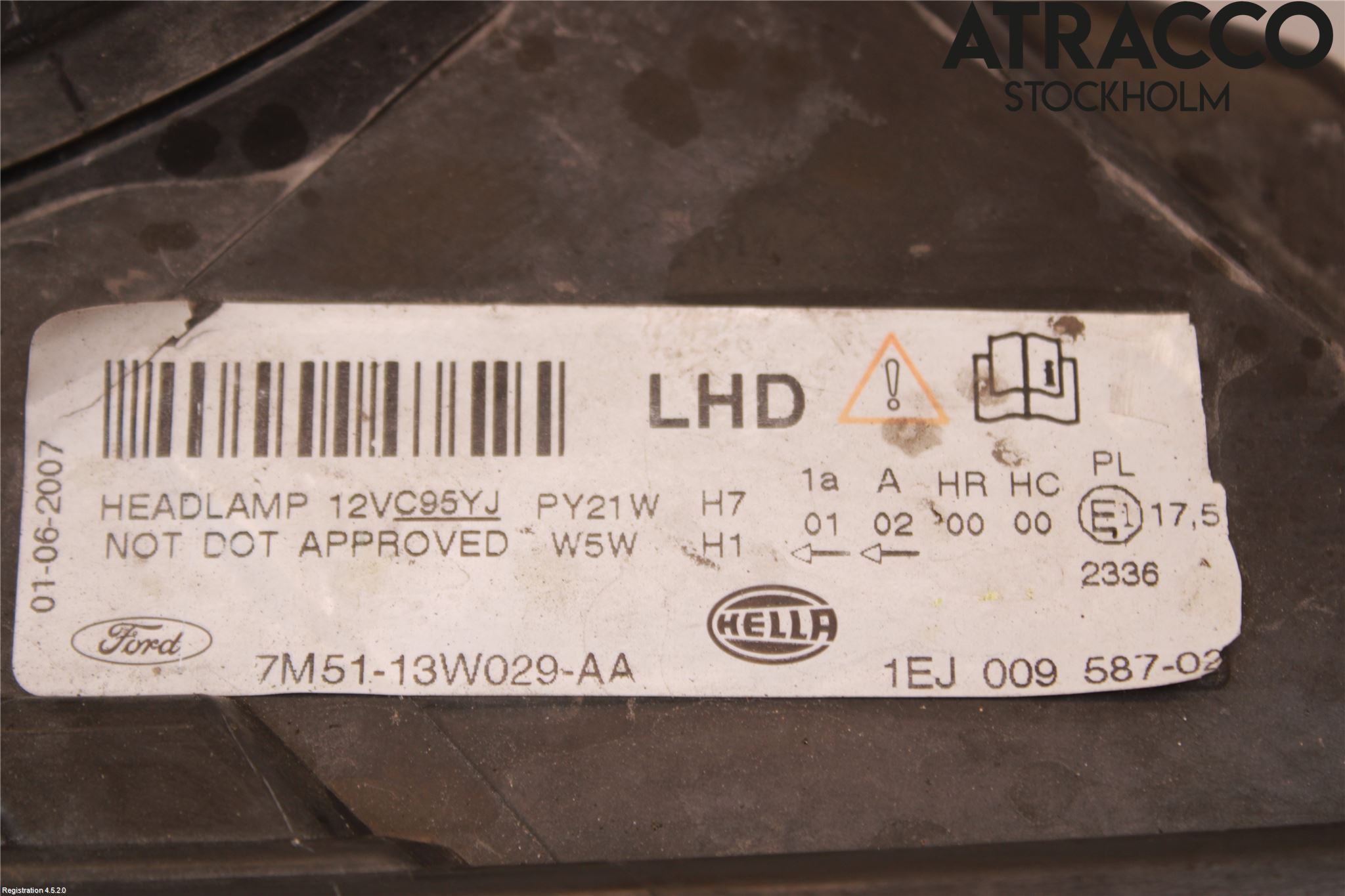 Ford FOCUS C-MAX I 07-10 Strålkastare Höger