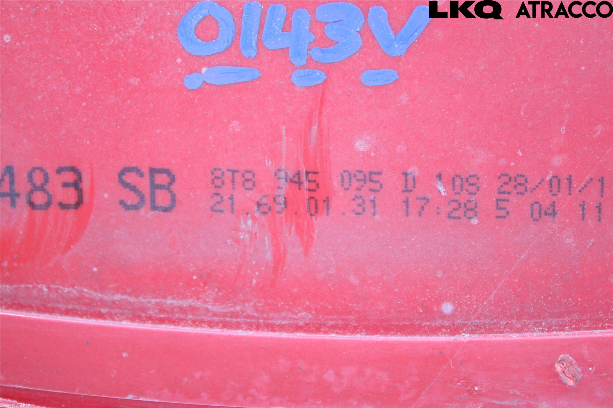 Audi A4/S4 08-11 Bakljus Vänster