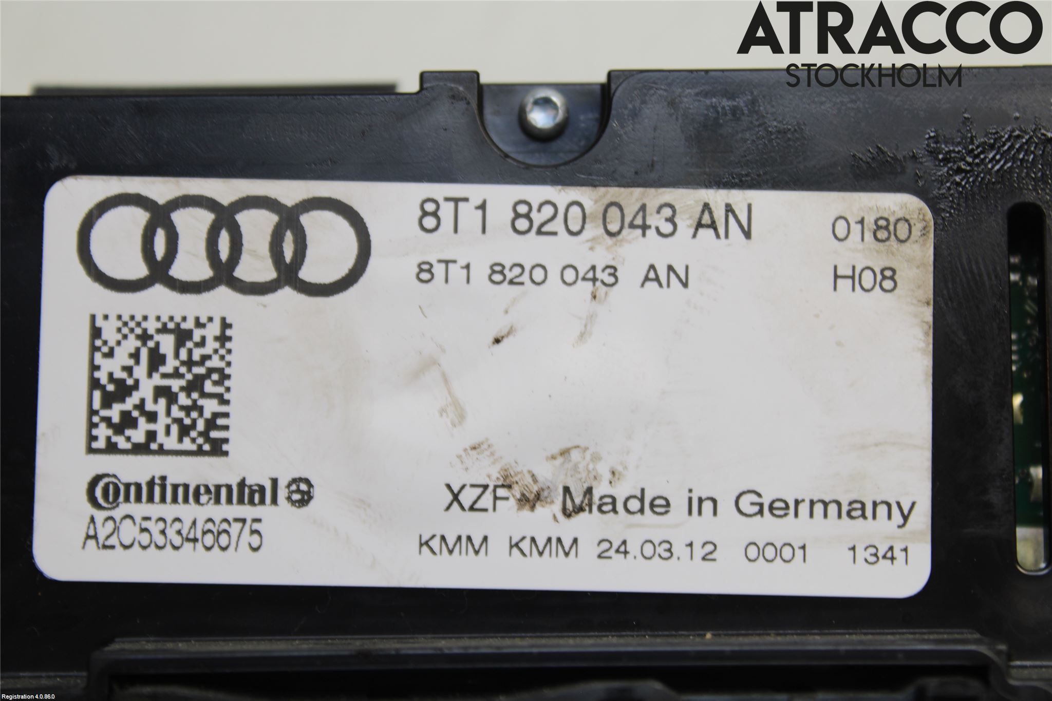 Audi Q5 09-16 Ac Styrenhet Ac Manöveren