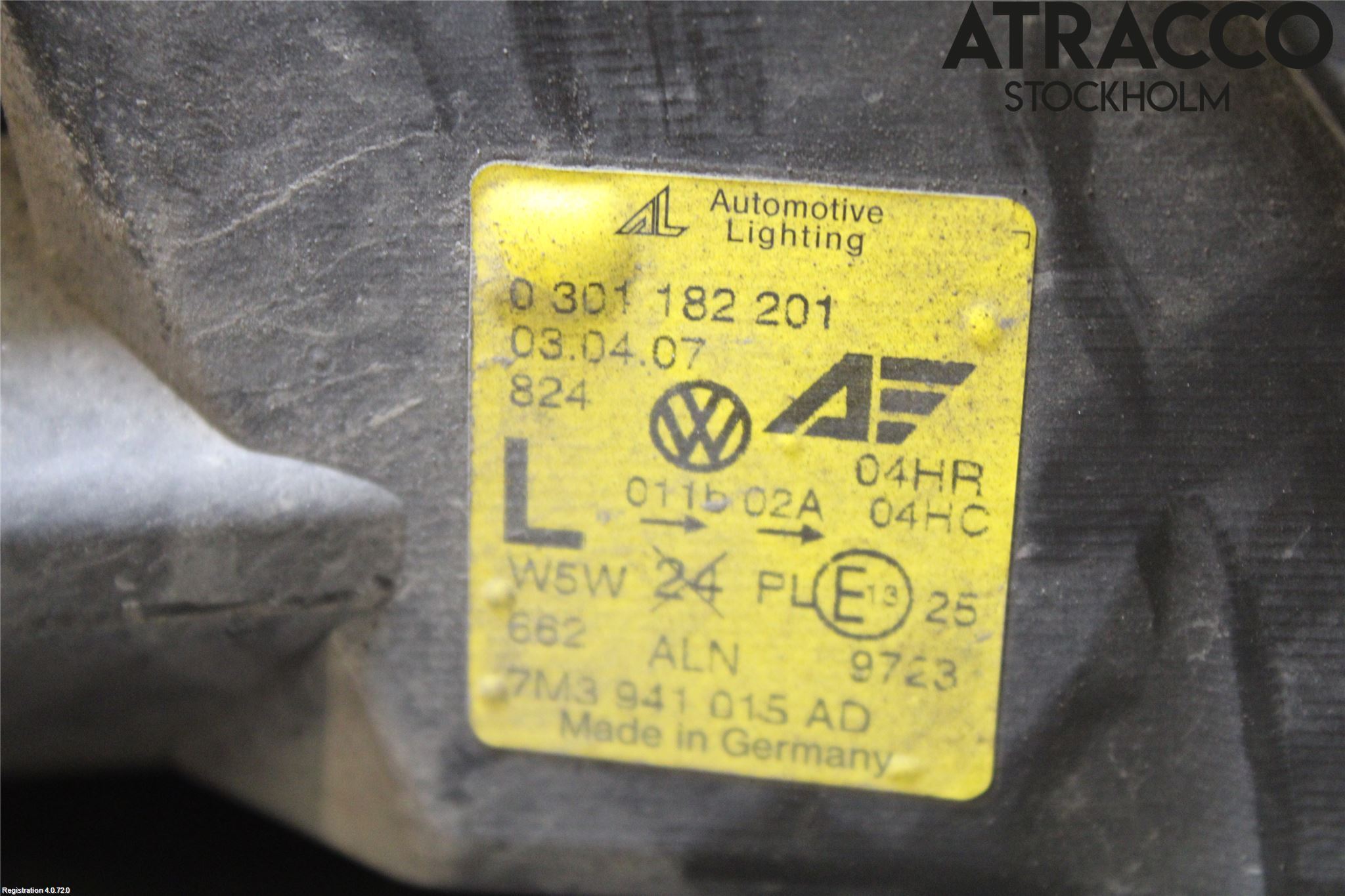 Volkswagen VW SHARAN      01-10 Strålkastare Vänster