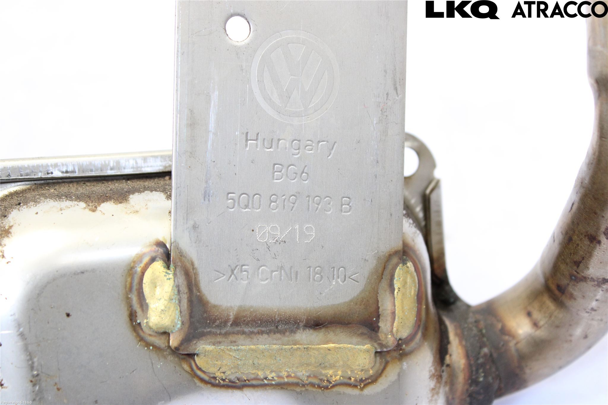 Volkswagen VW GOLF / E-GOLF VII 13-20 Avgas Främre Rör