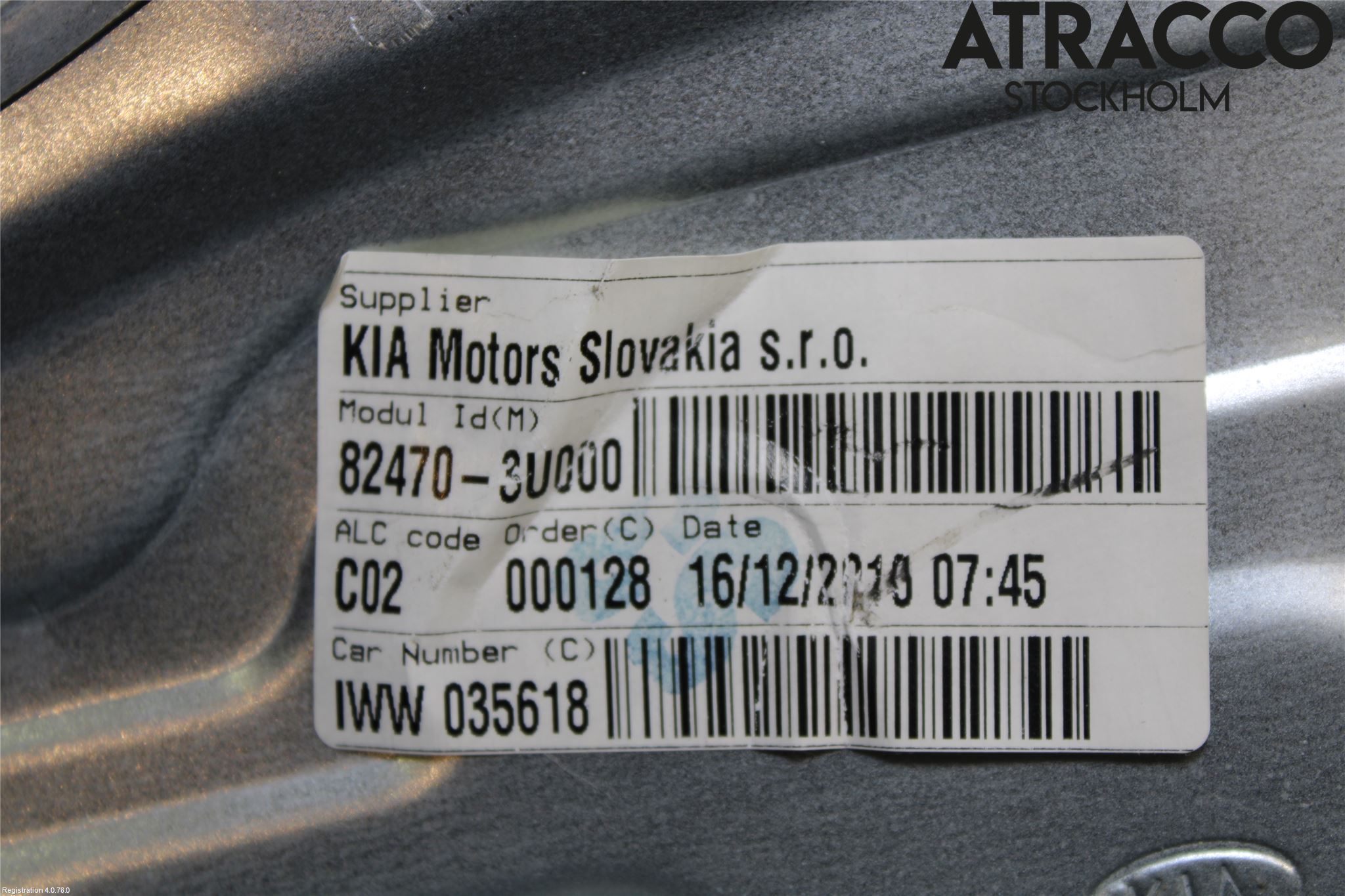 Kia SPORTAGE (SL) 11-15 Fönsterhiss El Kompl