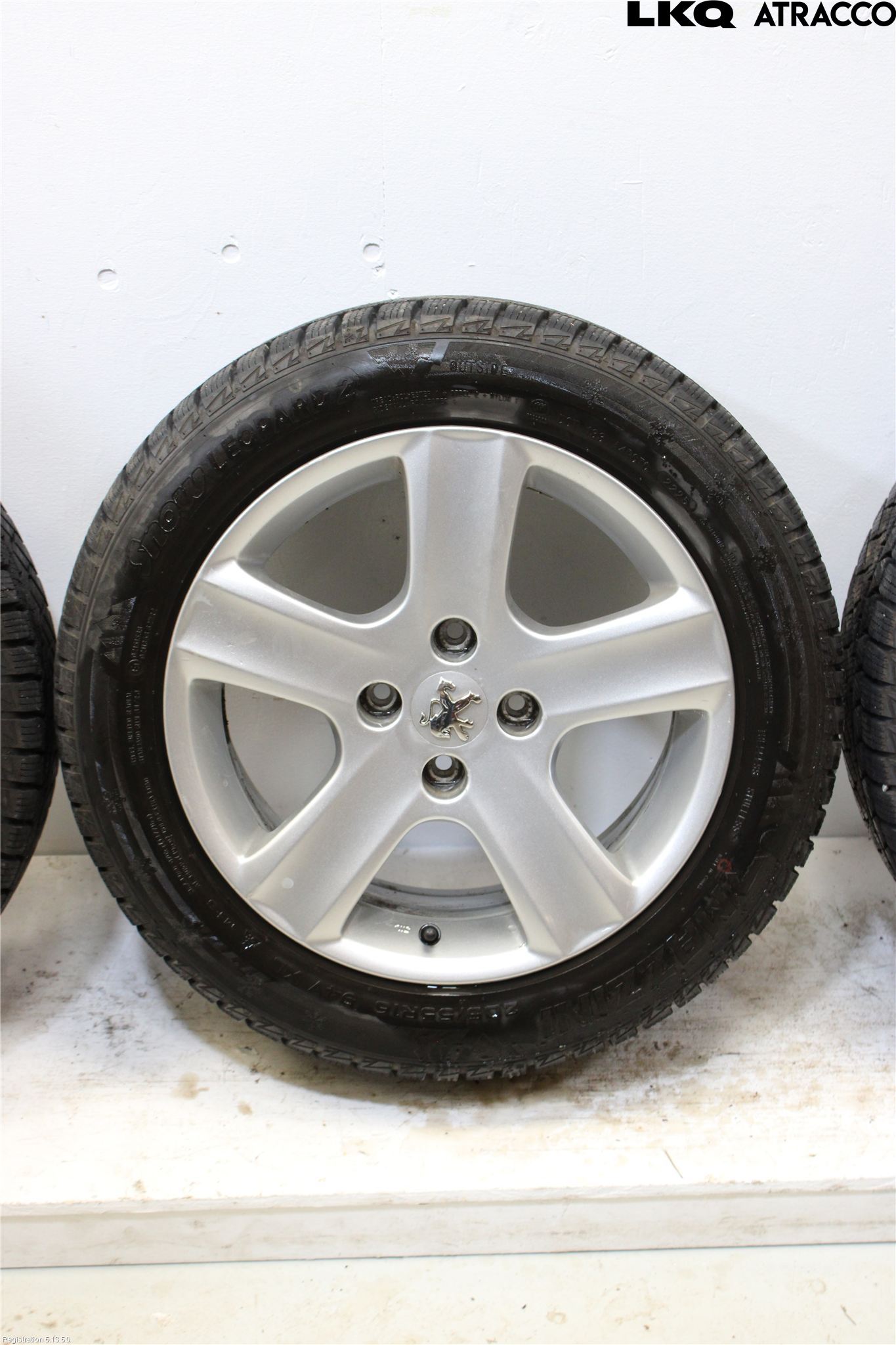 Peugeot 307     01-05 Vinterdäck Alumfälg 4St